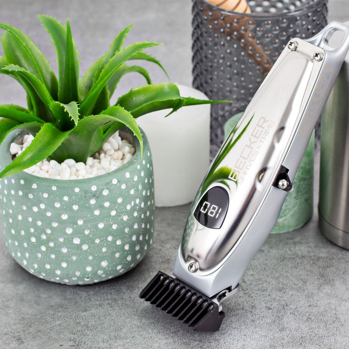 BECKER SHAVES & TRIMS Tondeuse cheveux VMAXBOX - Argent