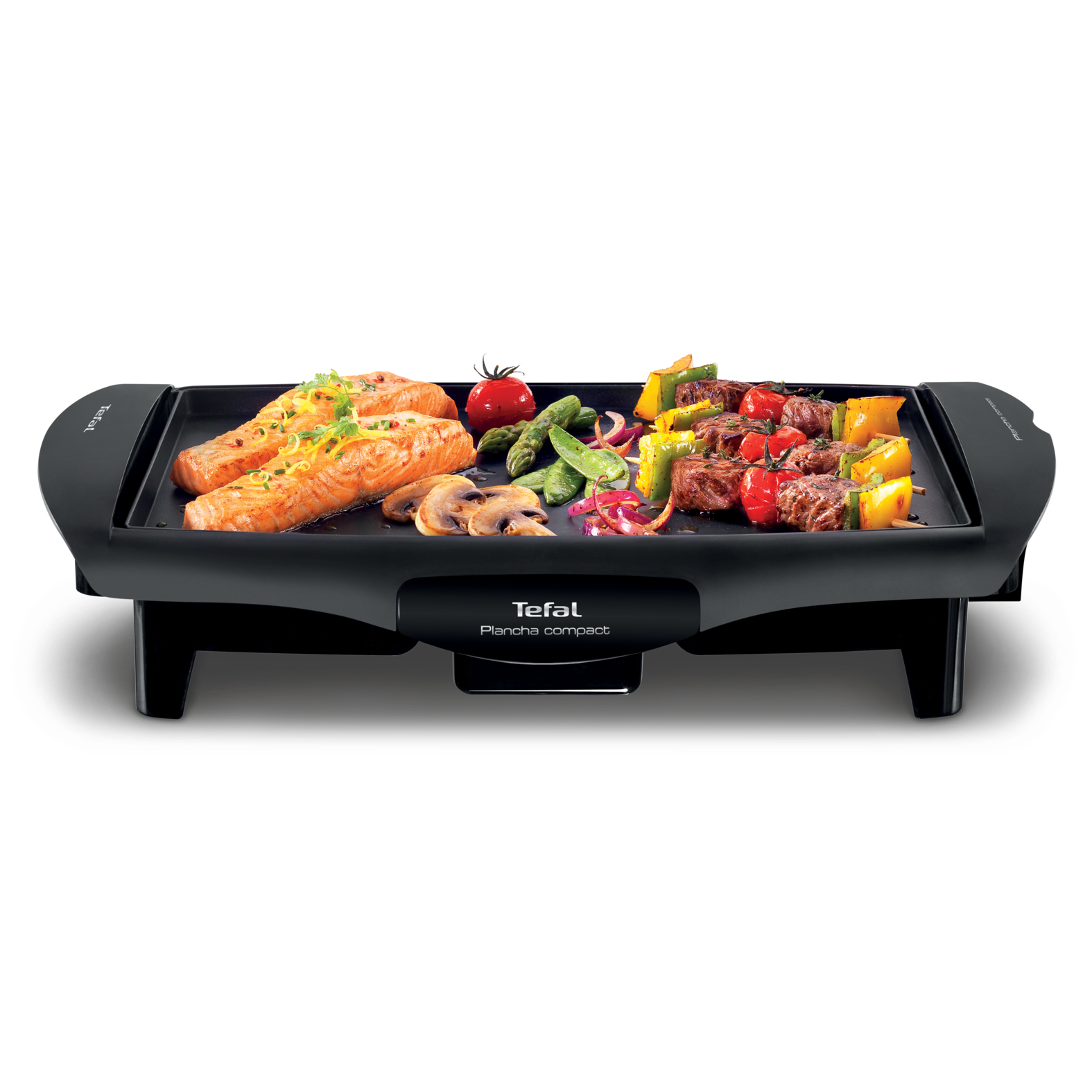Voir la diapositive 2 : TEFAL Plancha électrique CB500512 - Noir