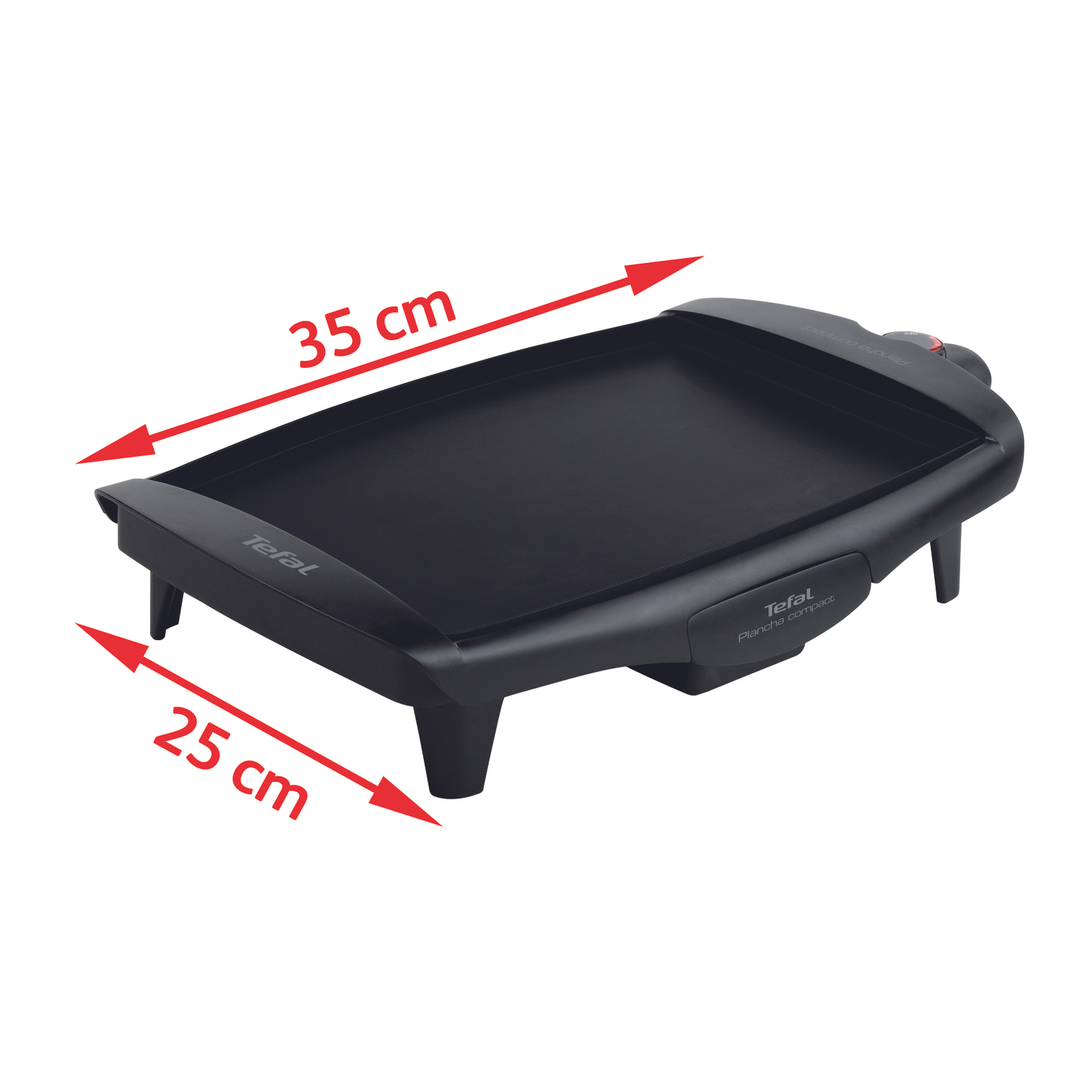 Voir la diapositive 3 : TEFAL Plancha électrique CB500512 - Noir