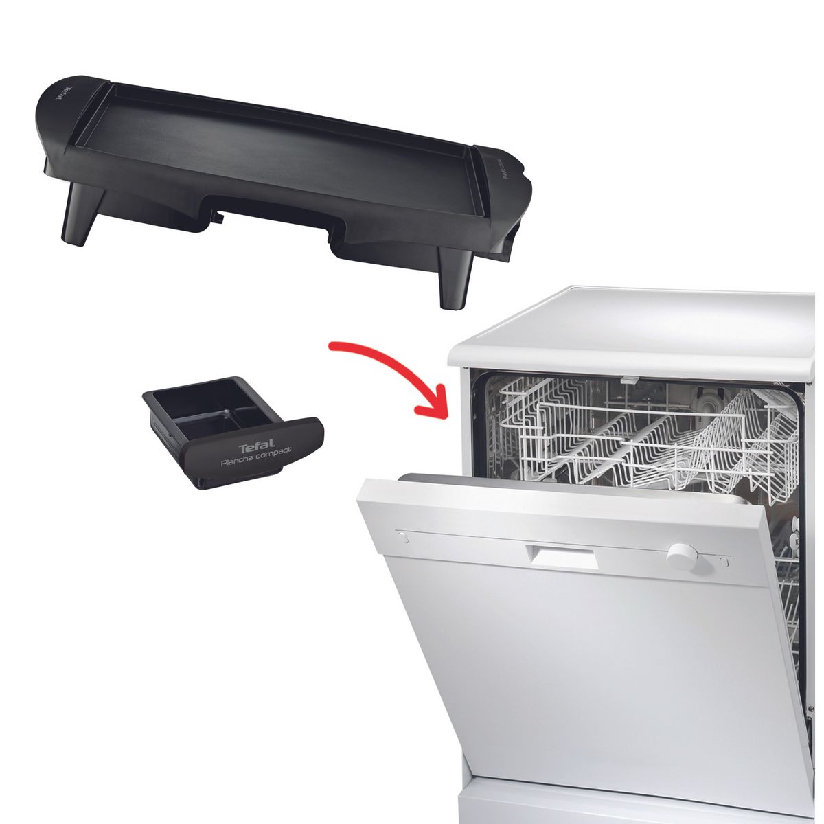 TEFAL Plancha électrique CB500512 - Noir