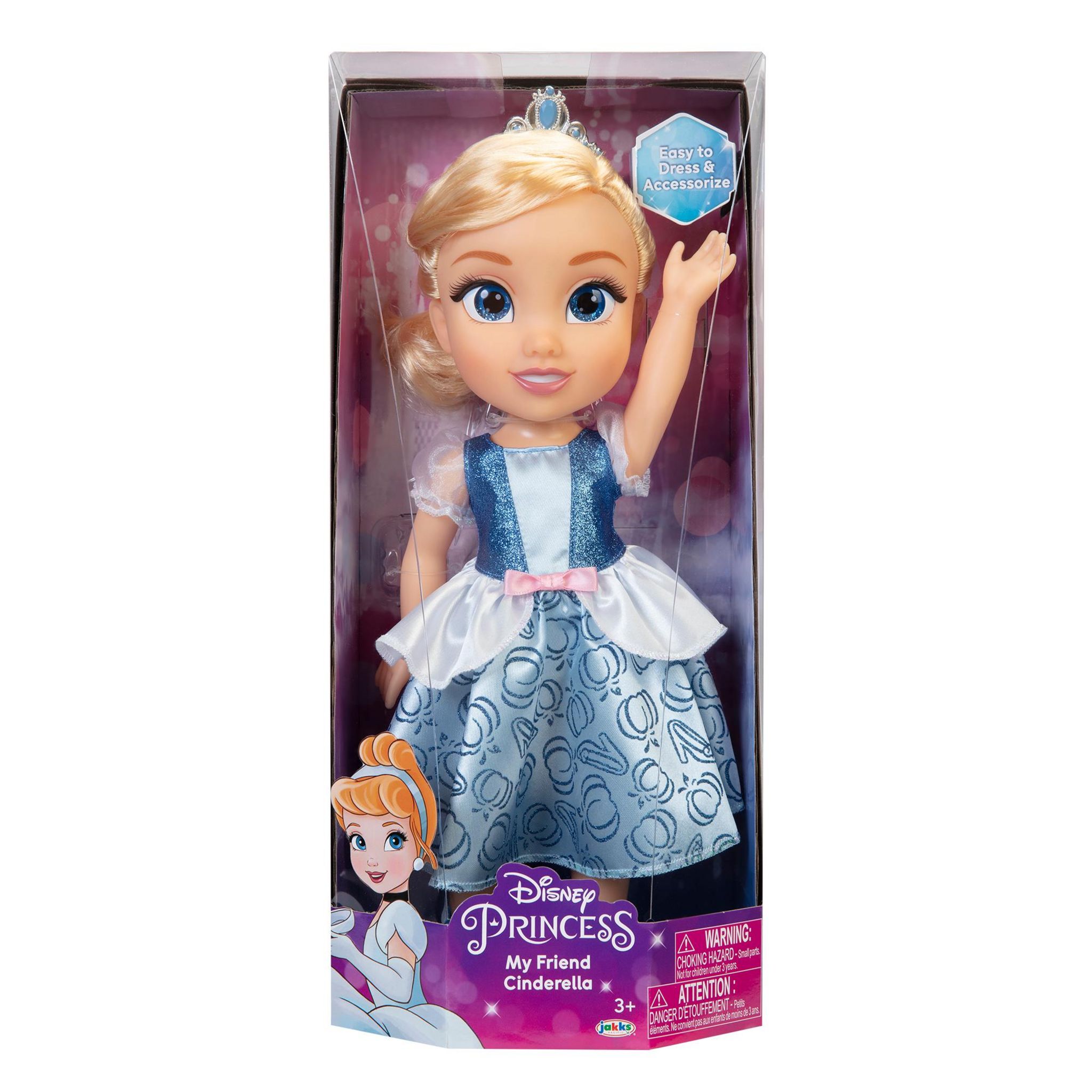Voir la diapositive 2 : JAKKS Poupée Disney Princess Cendrillon 38 cm