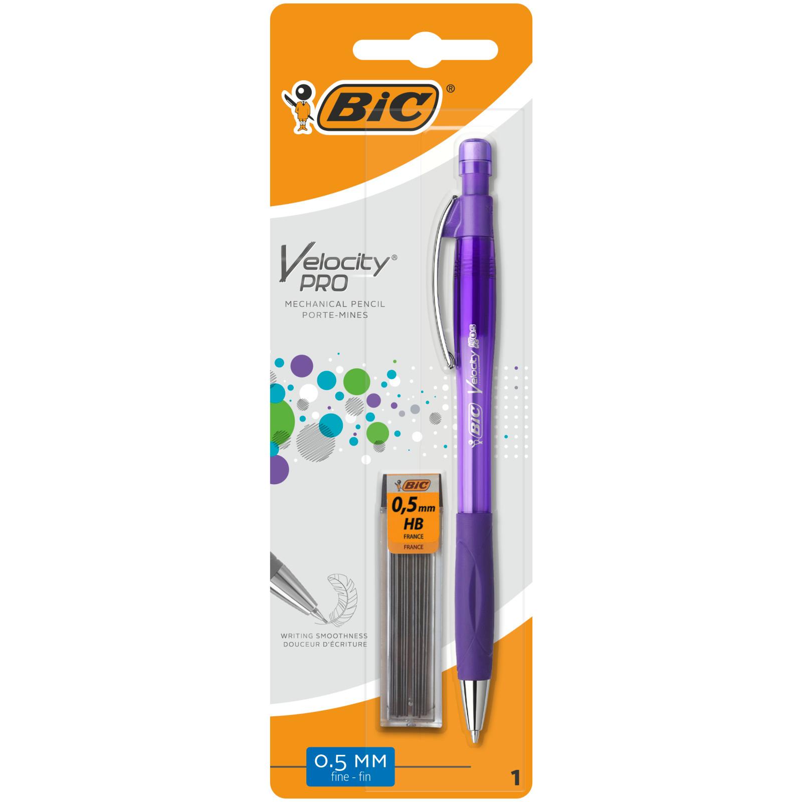 BIC Critérium Velocity Pro 0.5mm + Étui 12 mines 0.5mm