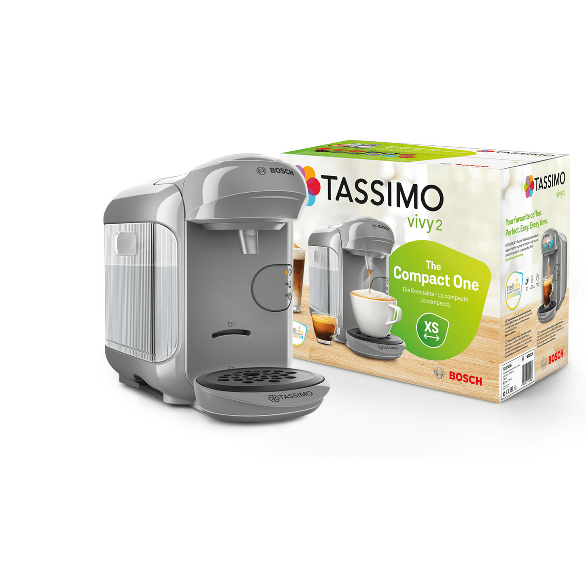 TASSIMO Cafetière à dosette multiboissons TASSIMO TAS1406 - Gris