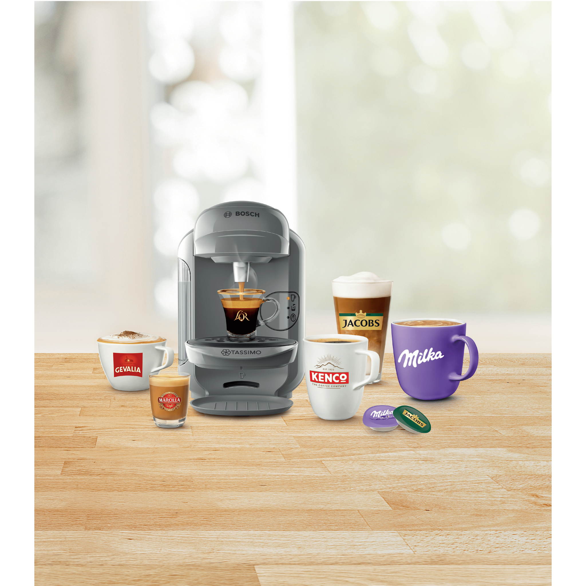 Voir la diapositive 7 : TASSIMO Cafetière à dosette multiboissons TASSIMO TAS1406 - Gris