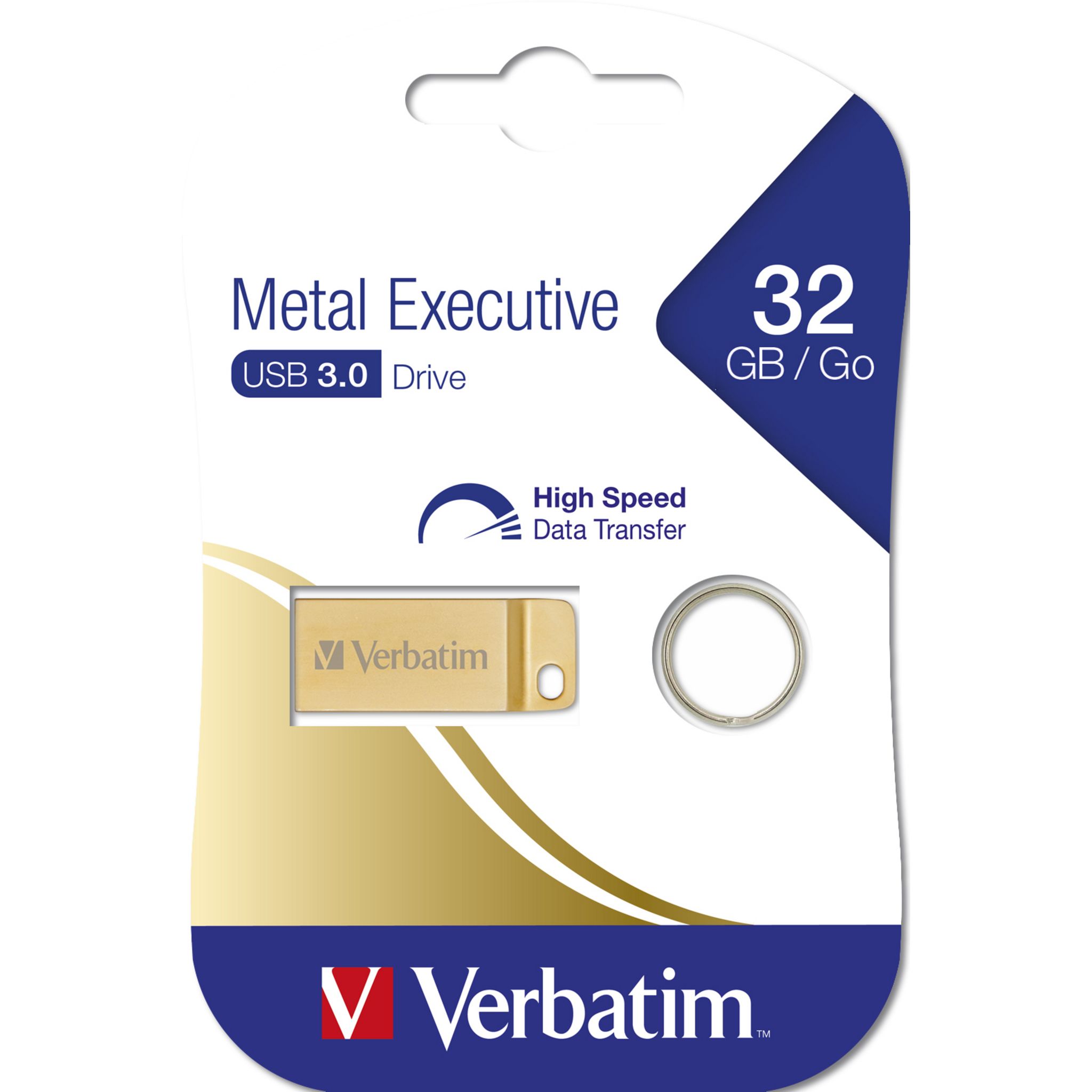 Voir la diapositive 6 : VERBATIM Clé USB 3.0 Métal 32Go - Doré