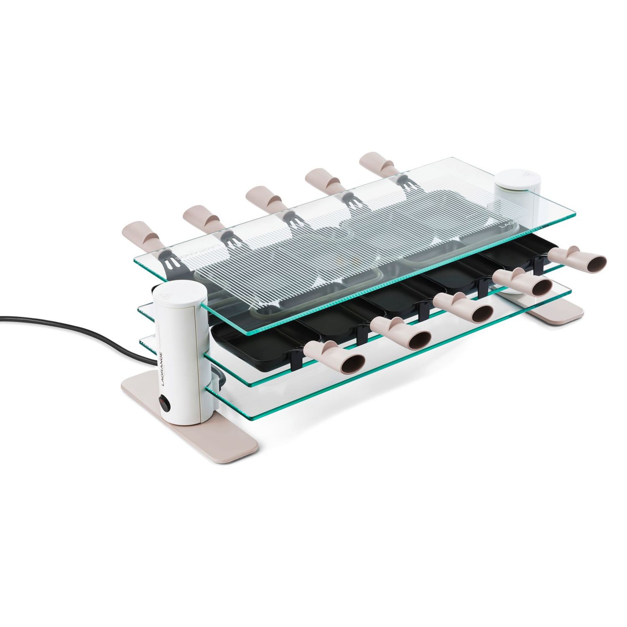 LAGRANGE Appareil à raclette 10 personnes 009908 - Transparent