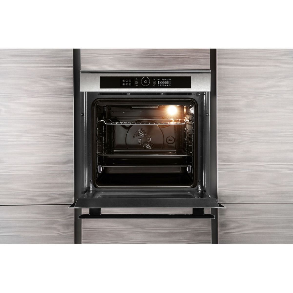 WHIRLPOOL Four encastrable AKZM8660IX, 73 L, Multifonction, Chaleur pulsée, Nettoyage pyrolyse, A+