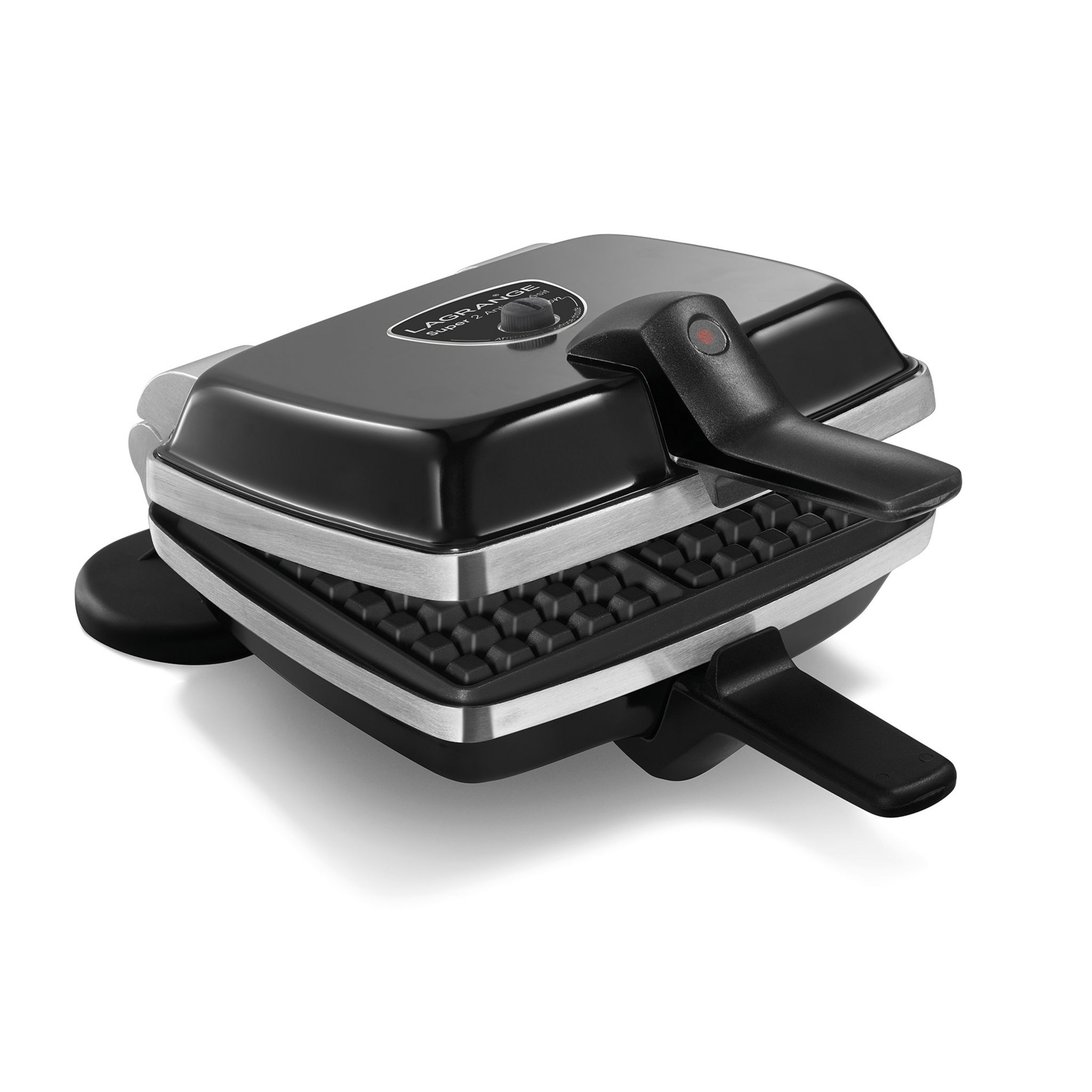 Voir la diapositive 2 : LAGRANGE Gaufrier croque-monsieur Super 2 039624 - Noir