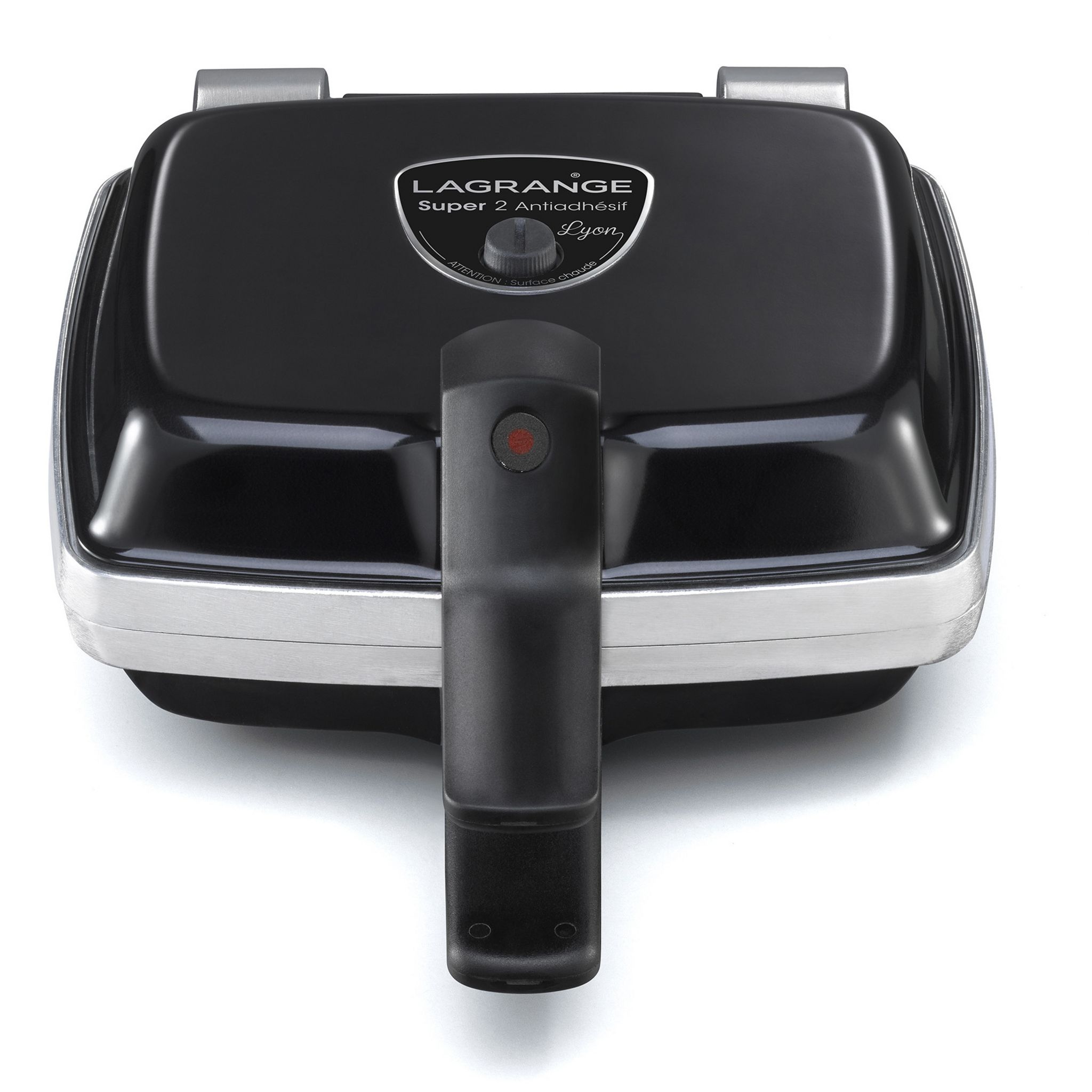Voir la diapositive 3 : LAGRANGE Gaufrier croque-monsieur Super 2 039624 - Noir