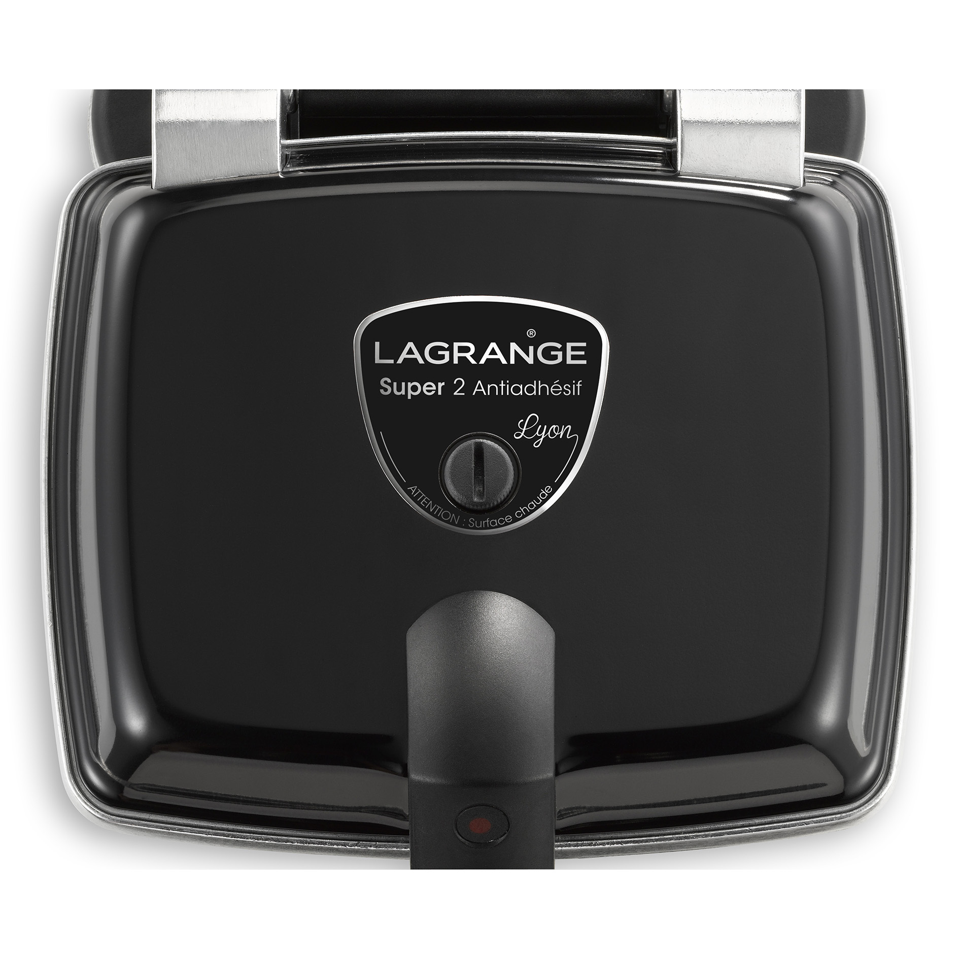 Voir la diapositive 6 : LAGRANGE Gaufrier croque-monsieur Super 2 039624 - Noir