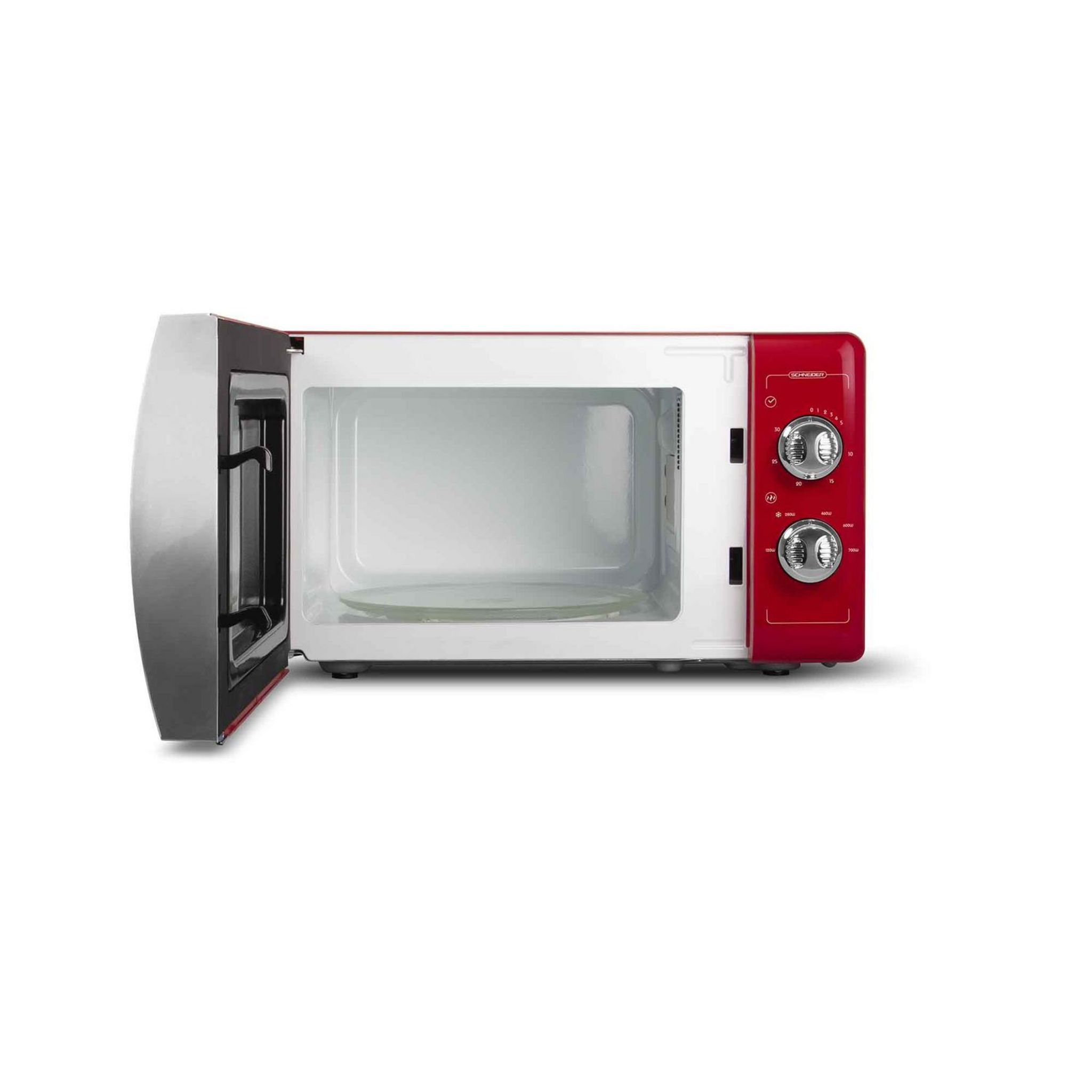 Voir la diapositive 2 : SCHNEIDER Micro-onde monofonction SMW20VMR - 700 W - Capacité 20 L - Rouge