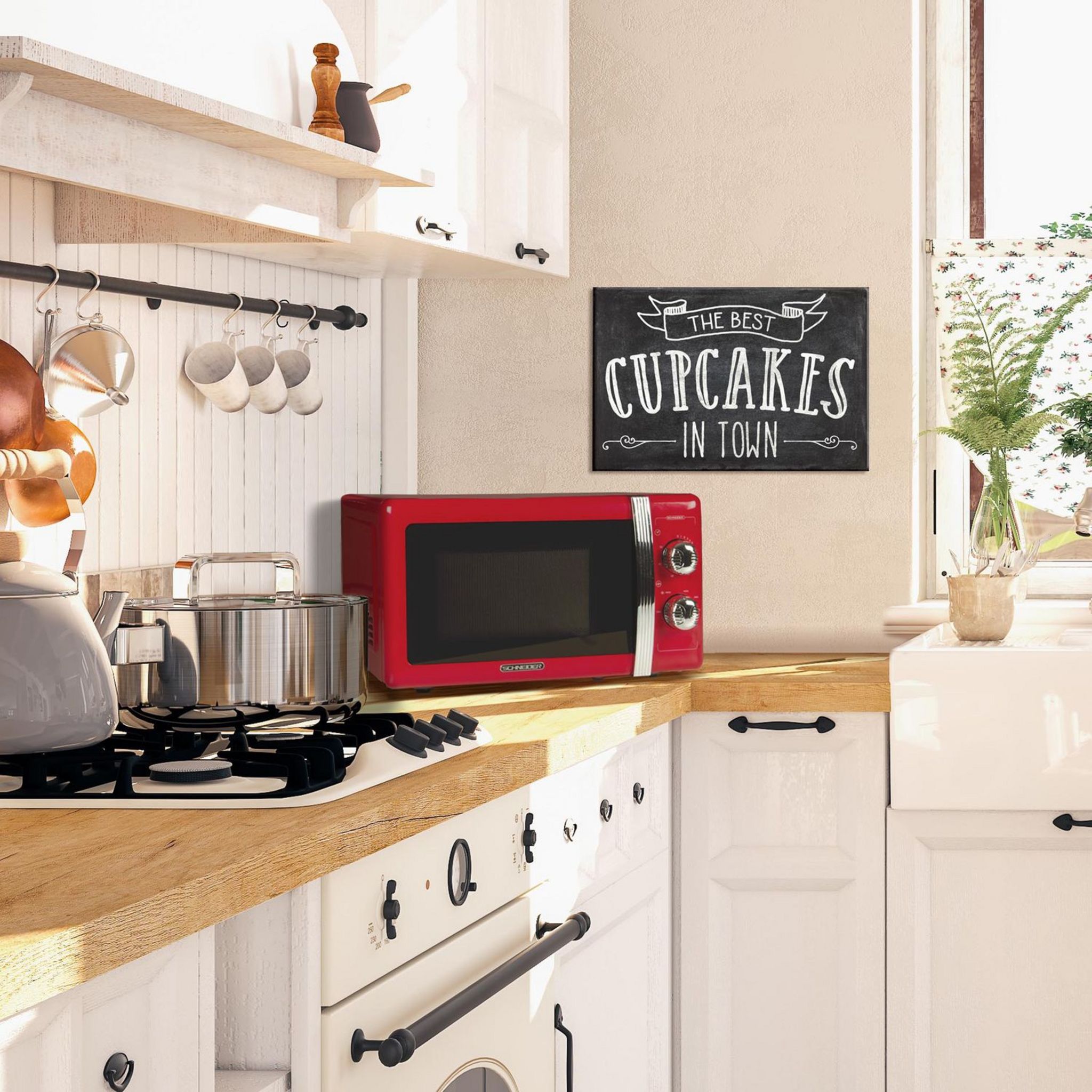 Voir la diapositive 5 : SCHNEIDER Micro-onde monofonction SMW20VMR - 700 W - Capacité 20 L - Rouge