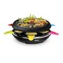 Voir la diapositive 2 : TEFAL 3 en 1 Appareil à raclette, crêpes et plancha 6 personnes Chefclub RE123810 - Noir