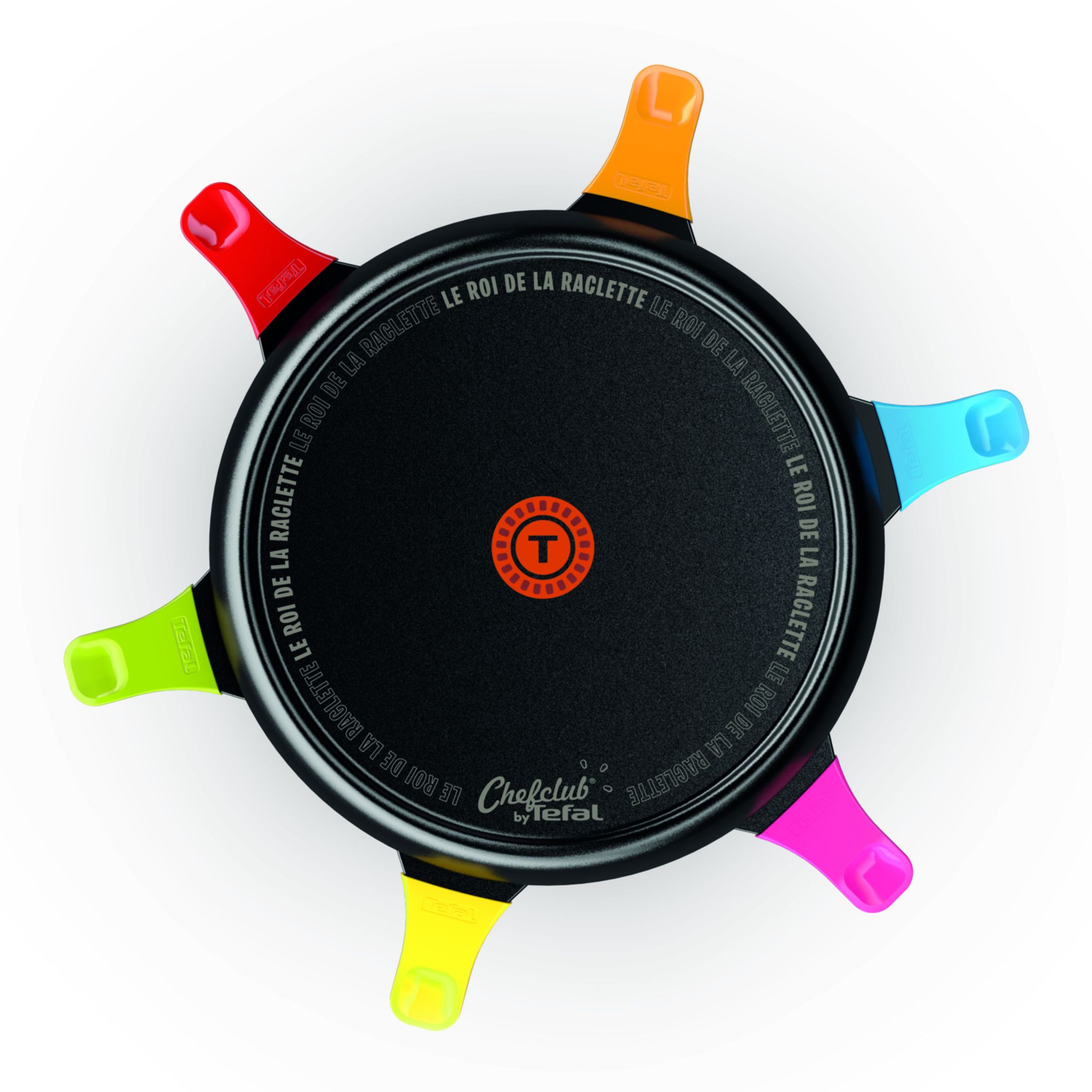 Voir la diapositive 6 : TEFAL 3 en 1 Appareil à raclette, crêpes et plancha 6 personnes Chefclub RE123810 - Noir