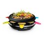 Voir la diapositive 8 : TEFAL 3 en 1 Appareil à raclette, crêpes et plancha 6 personnes Chefclub RE123810 - Noir