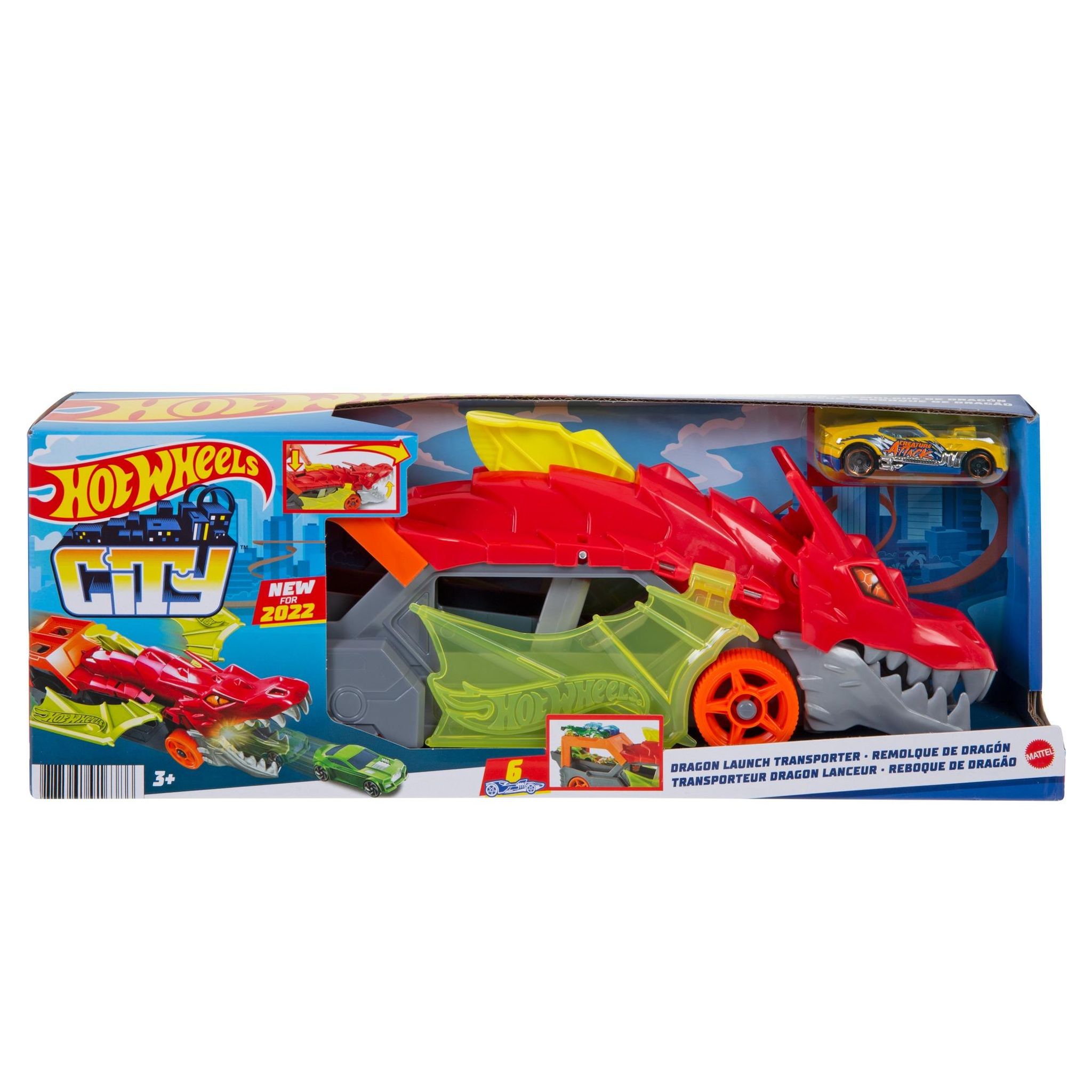 MATTEL Véhicule transporteur Dragon Hot Wheels