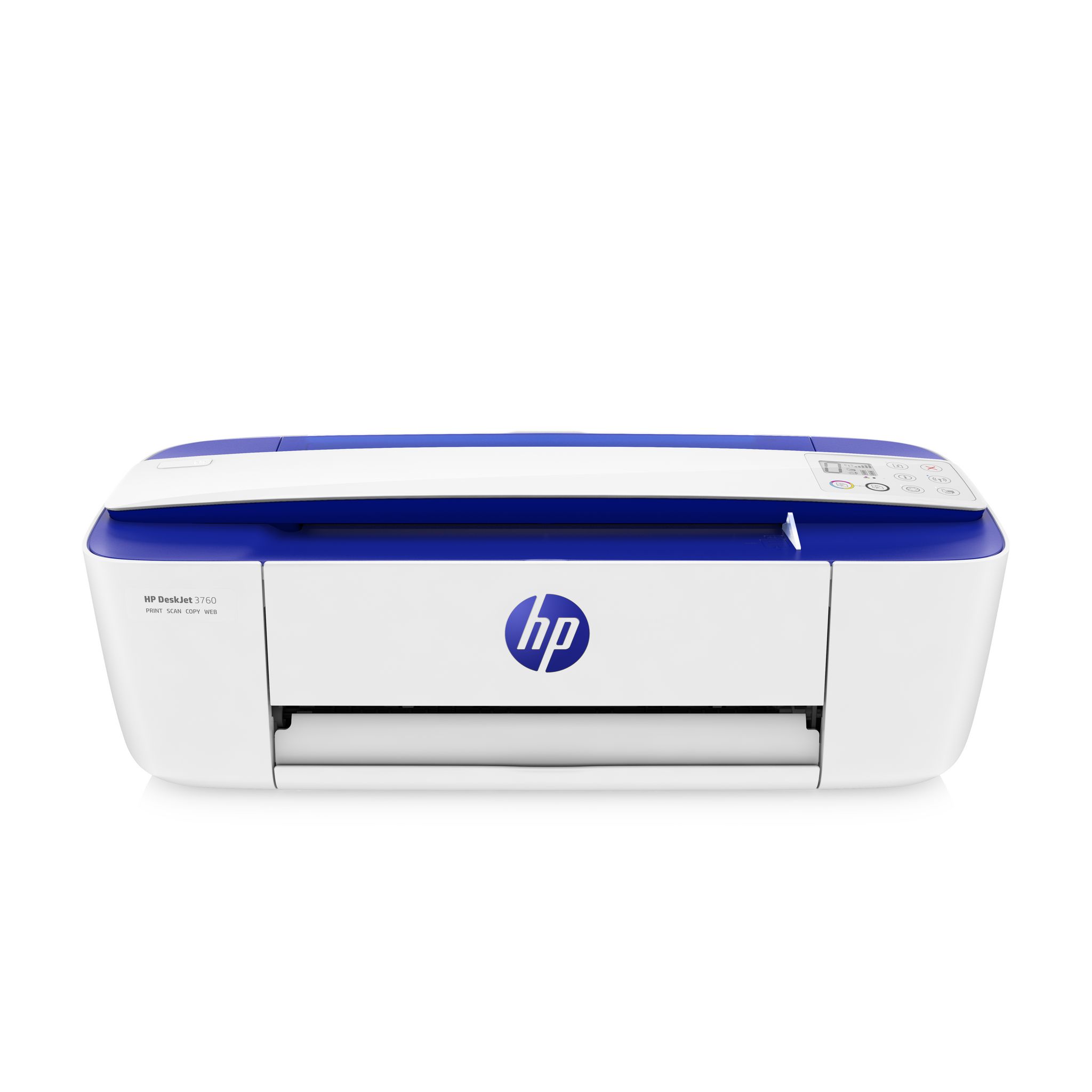 Voir la diapositive 5 : HP Imprimante DESKJET 3760 - Blanc et bleu