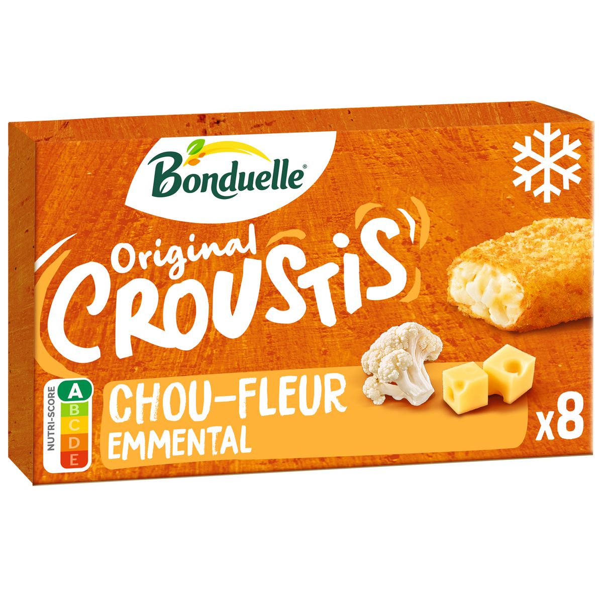 BONDUELLE Original croustis chou-fleur emmental 8 pièces 305g