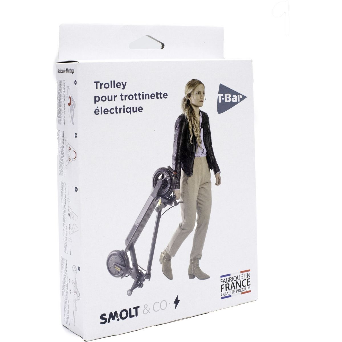 SMOLT Trolley pour trottinette électrique - Noir