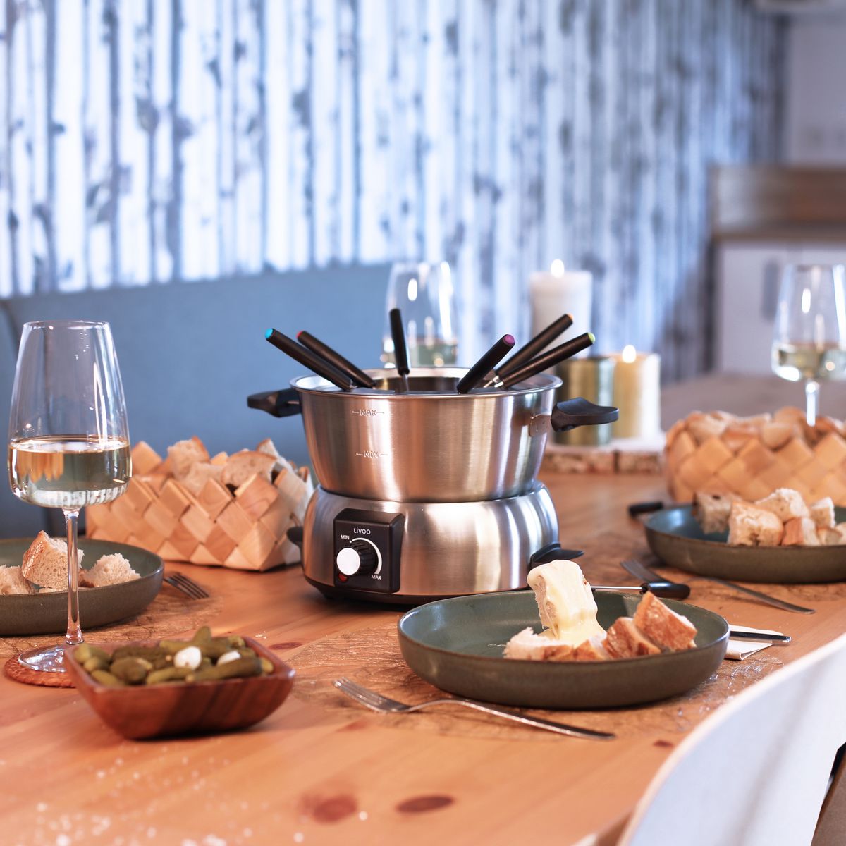 LIVOO Appareil à fondue électrique DOC263 - 8 personnes