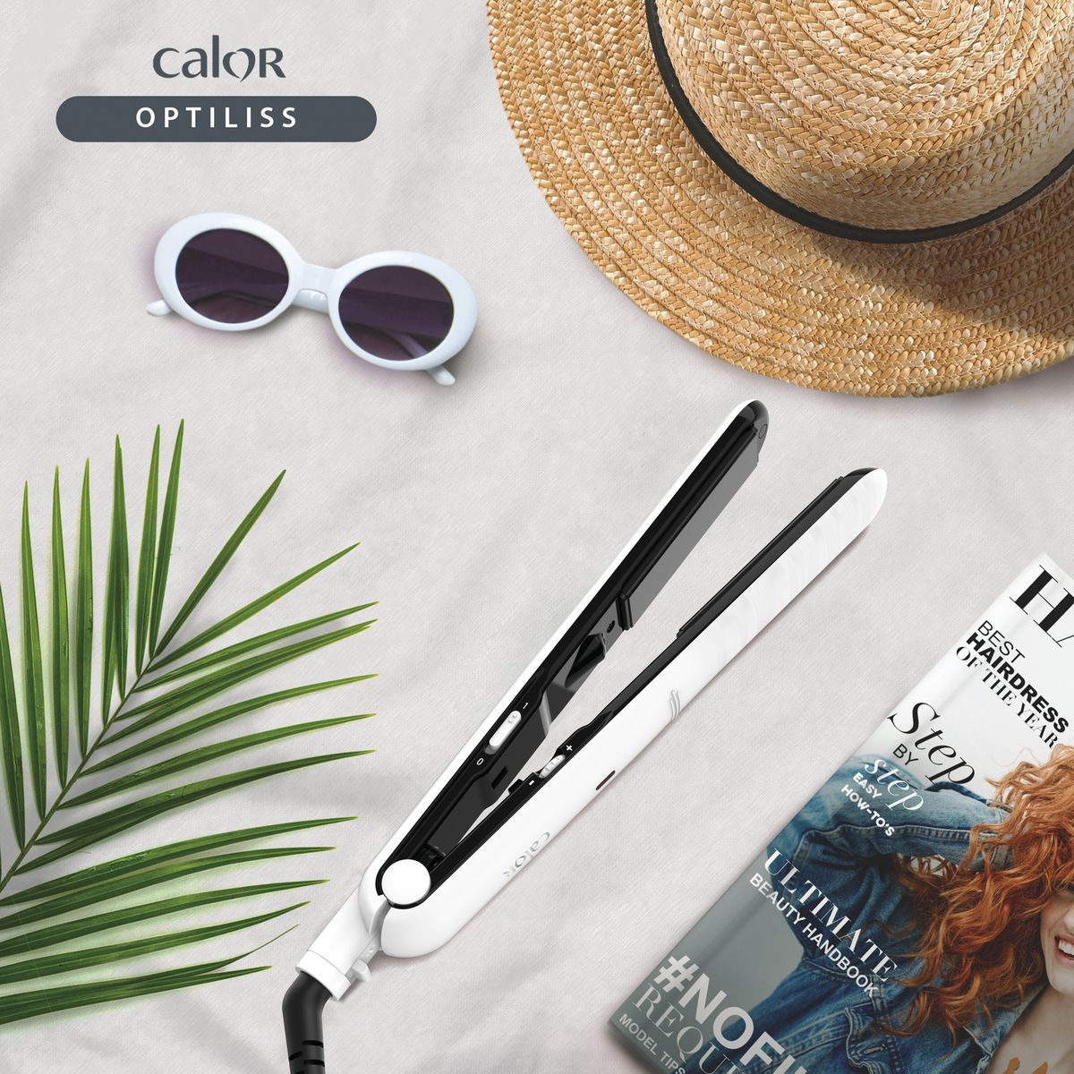 CALOR Lisseur céramique SF3210C0 - Blanc