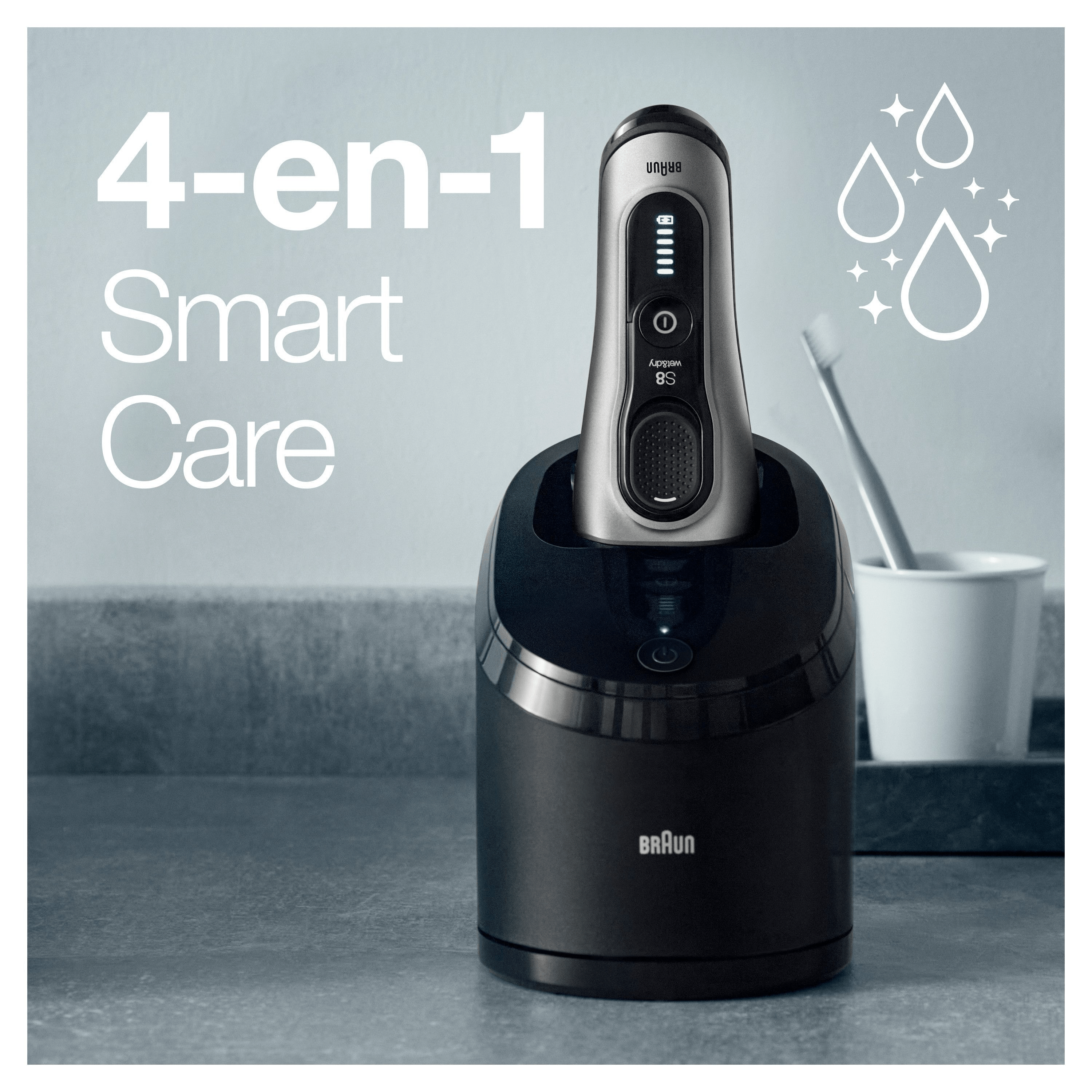 Voir la diapositive 6 : BRAUN Rasoir électrique SERIES 8 8457CC - Gris