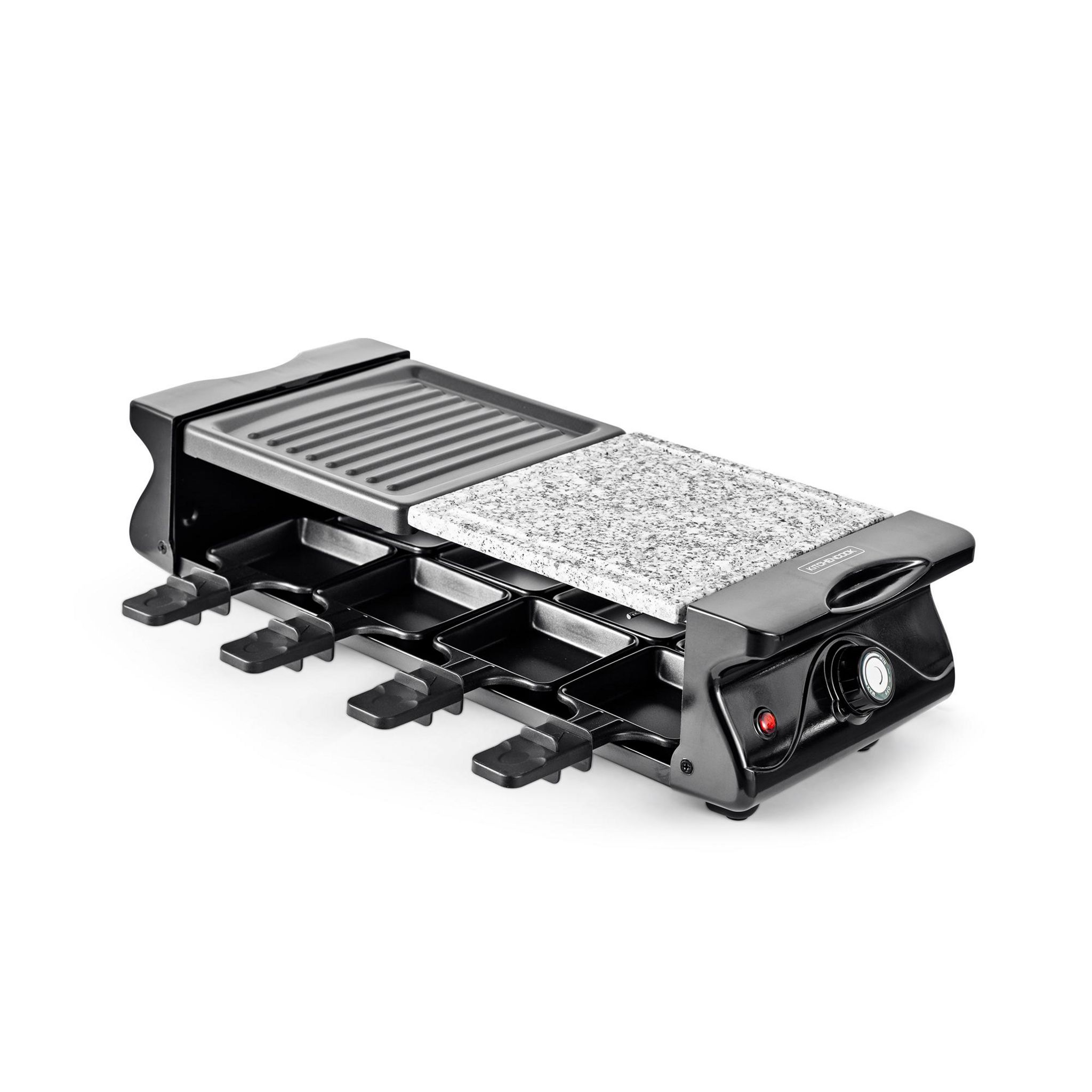 Voir la diapositive 1 : KITCHENCOOK Appareil à raclette 8 personnes RC_ALPES - Noir