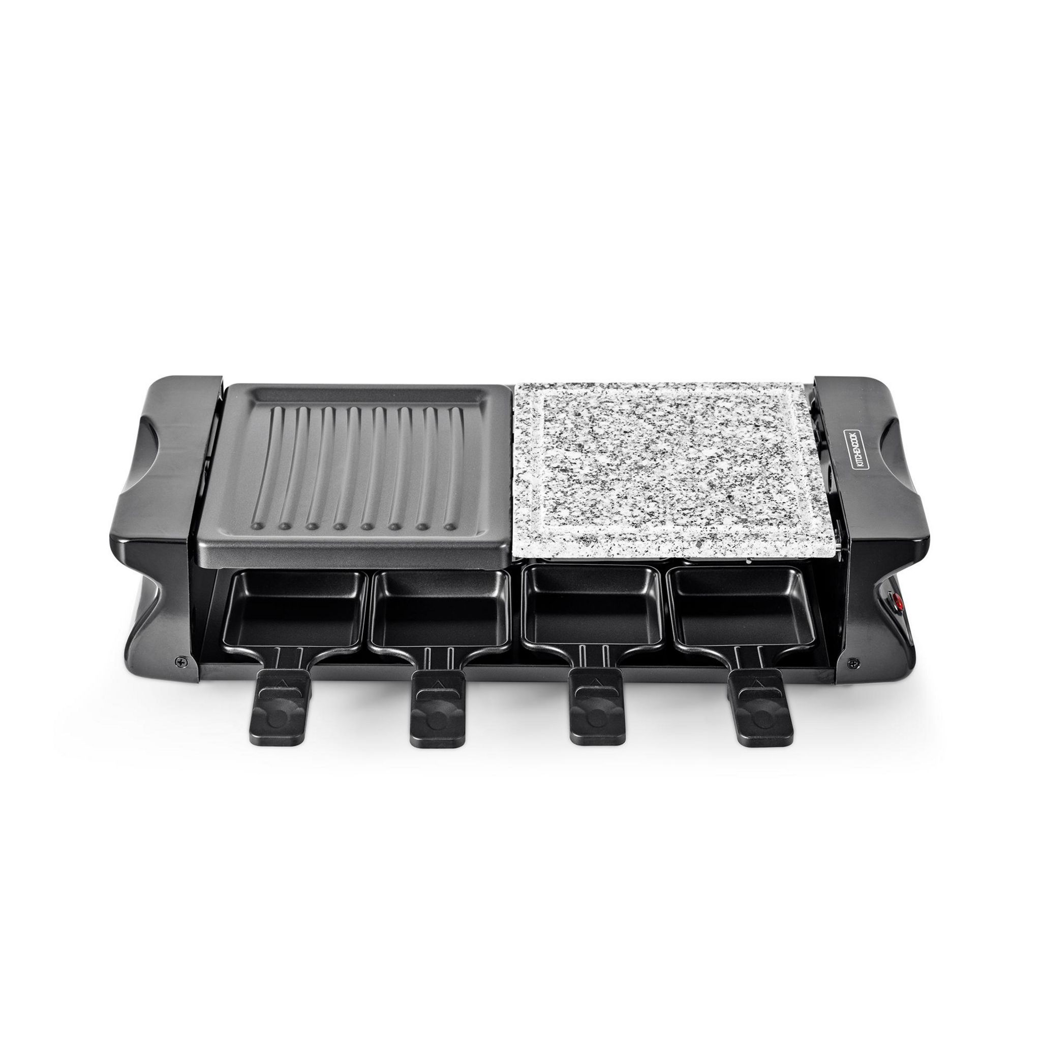 Voir la diapositive 4 : KITCHENCOOK Appareil à raclette 8 personnes RC_ALPES - Noir