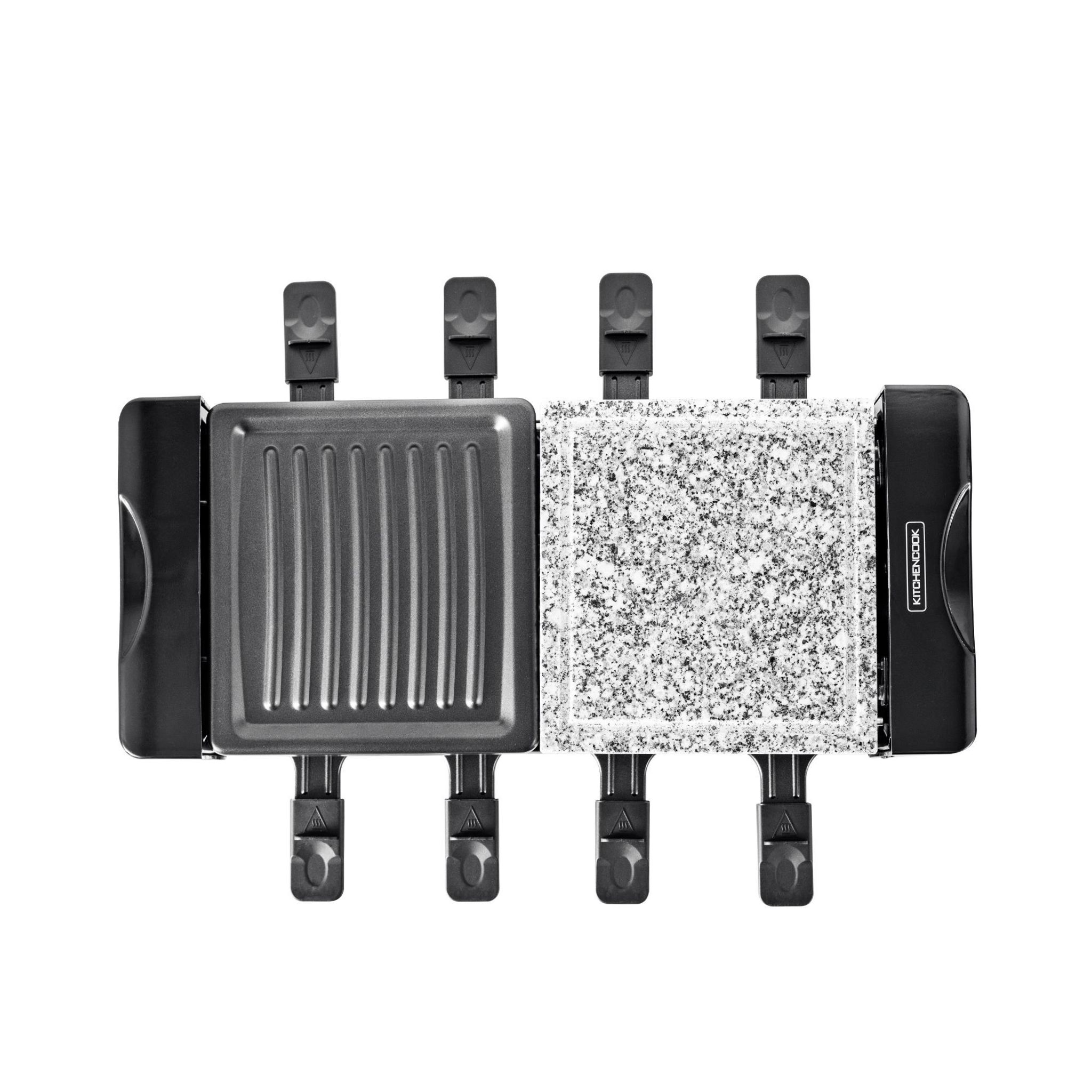 Voir la diapositive 9 : KITCHENCOOK Appareil à raclette 8 personnes RC_ALPES - Noir