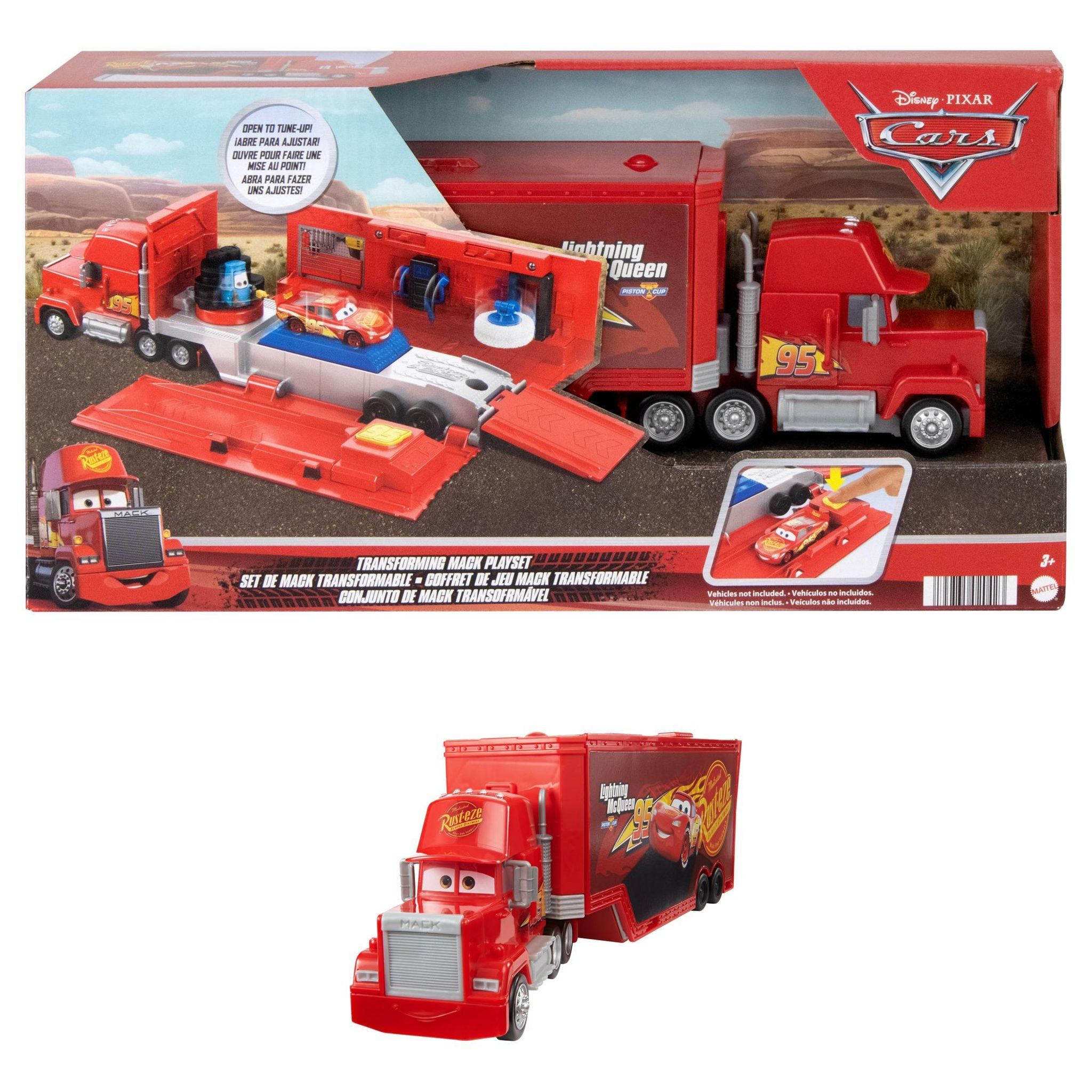 Voir la diapositive 4 : MATTEL Coffret de jeu Mack Transformable