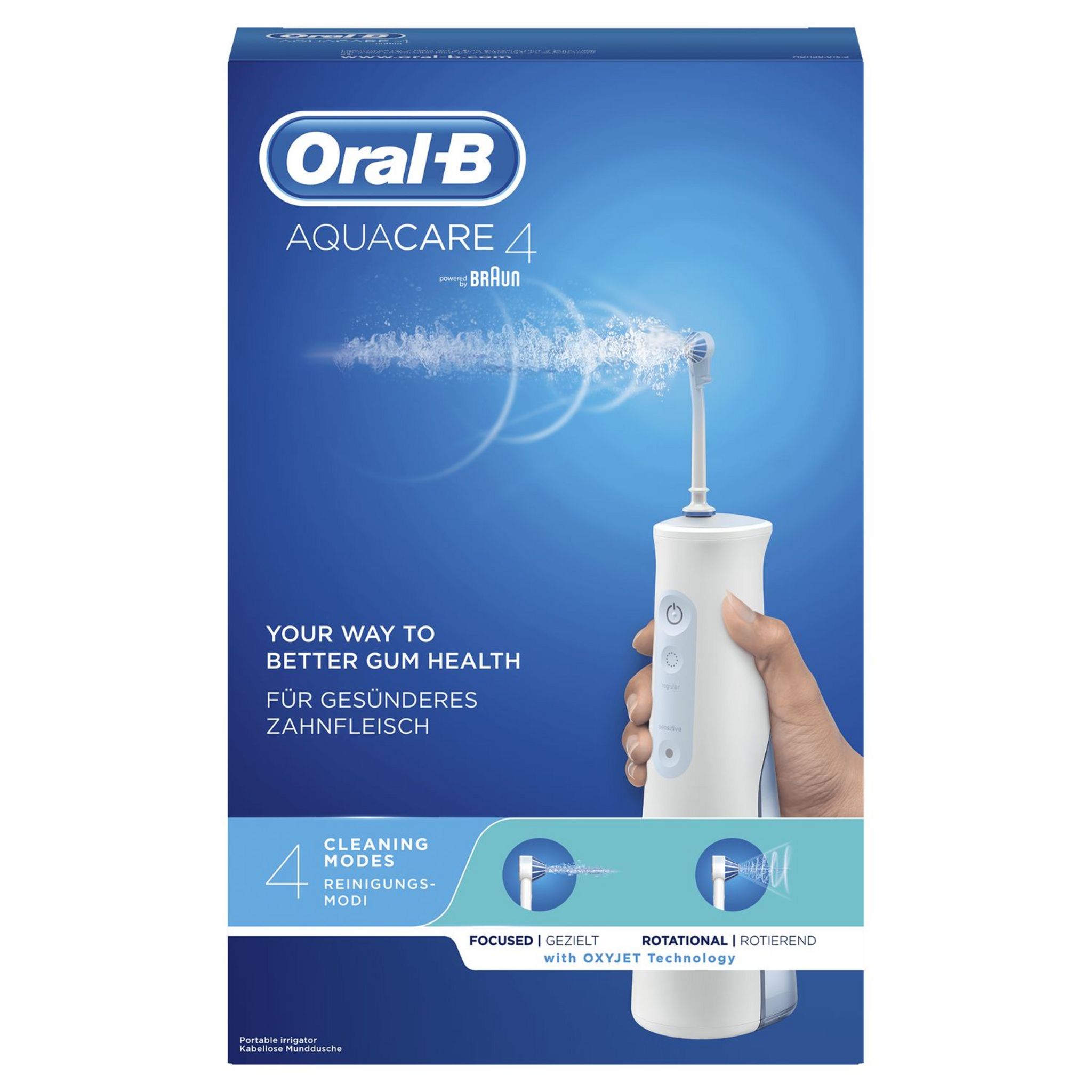 Voir la diapositive 9 : ORAL-B Combiné dentaire AQUACARE - Blanc