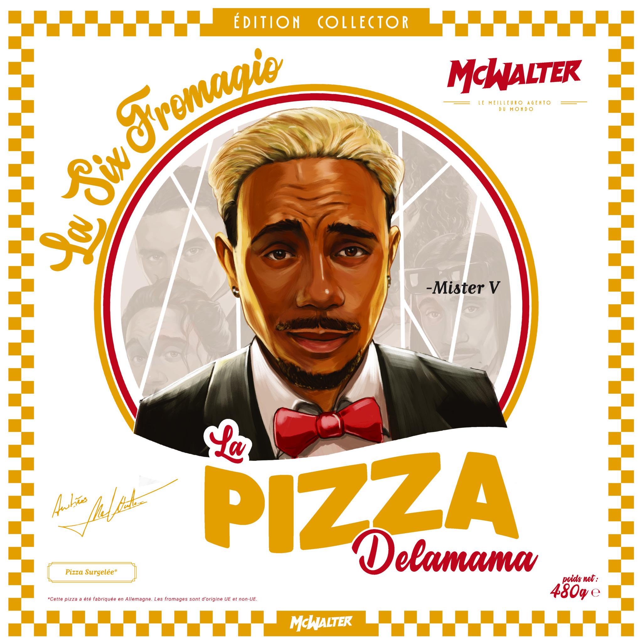 Voir la diapositive 2 : PIZZAIOLO Pizza aux 6 fromages - Mister V 480g