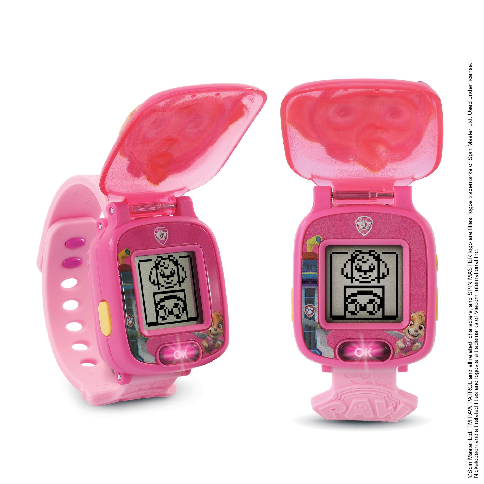 Voir la diapositive 2 : VTECH Montre de jeu interactive de Marcus - Pat Patrouille - Rose