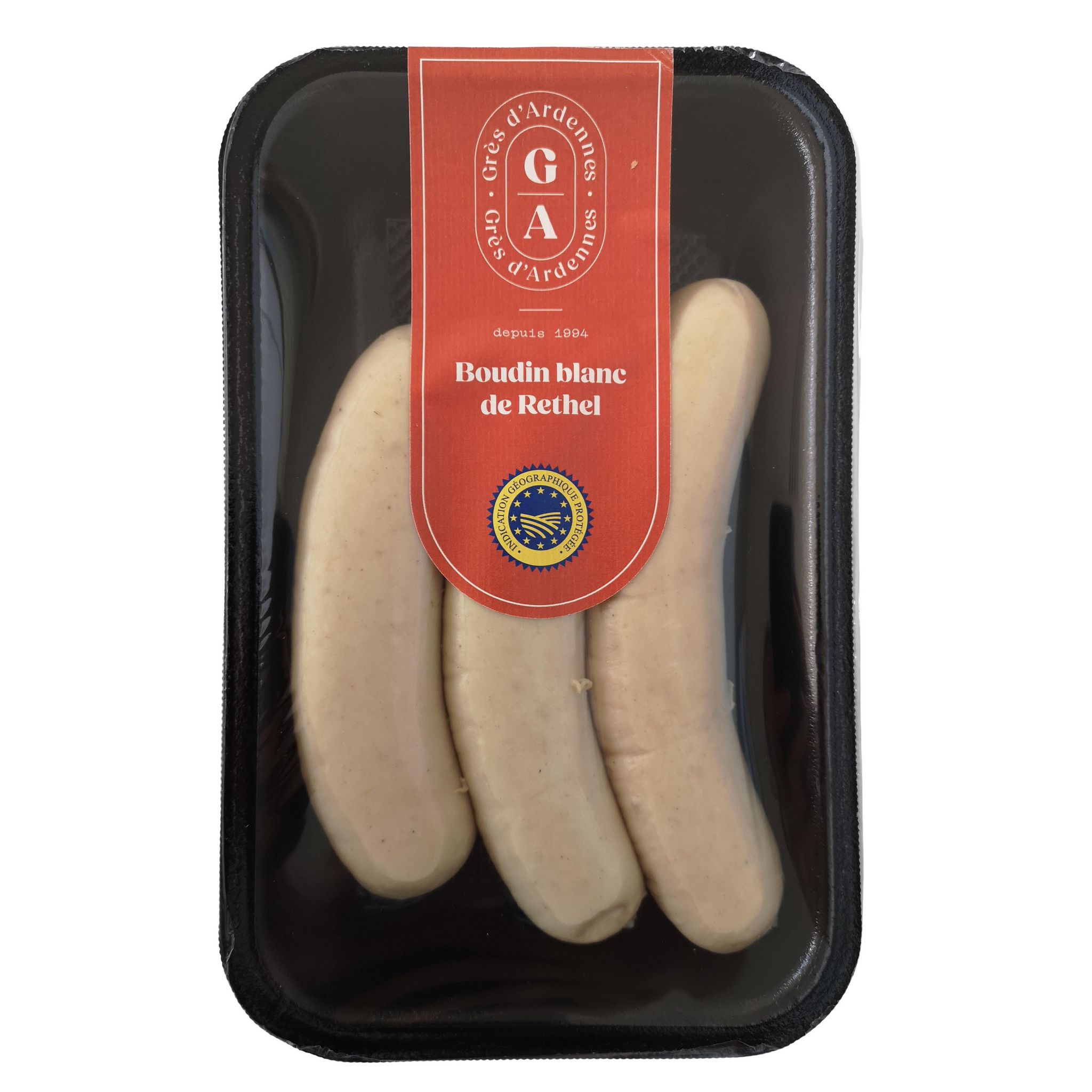 RETHEL CHARCUTERIE Boudin blanc de Rethel IGP 3 pièces 350g