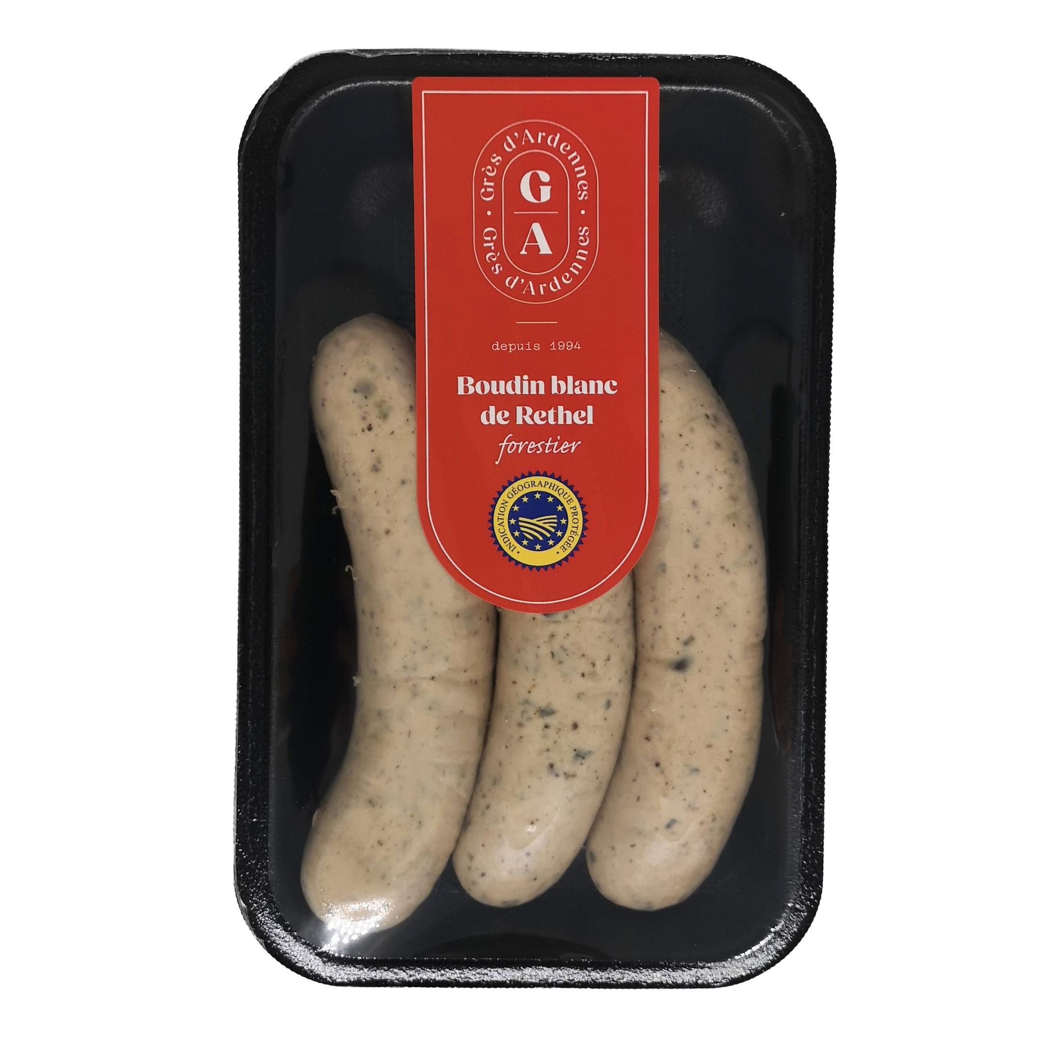 GRES D'ARDENNES Boudin blanc de Rethel forestier 3 pièces 350g