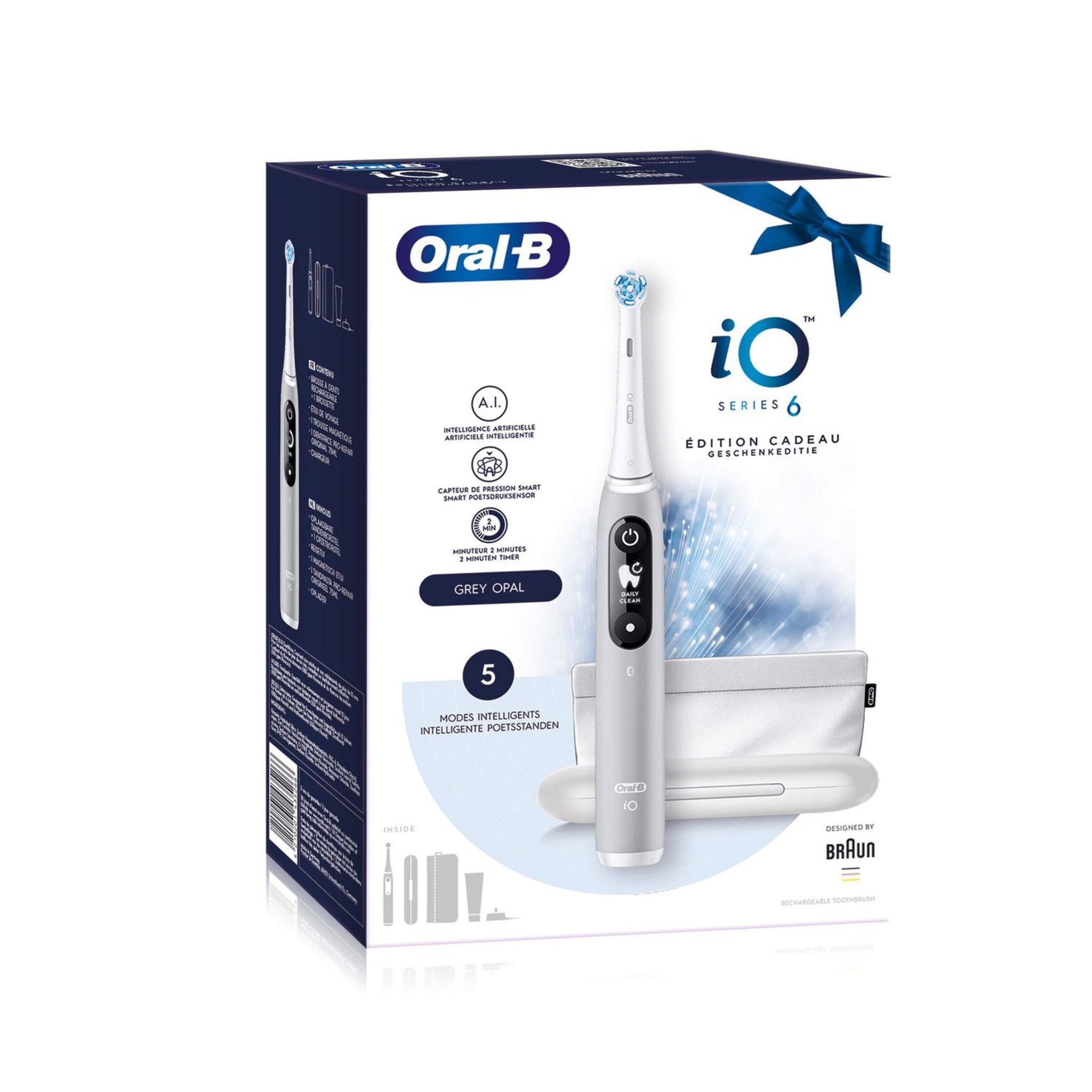 Voir la diapositive 8 : ORAL-B Brosse à dent électrique IO6 - Blanc