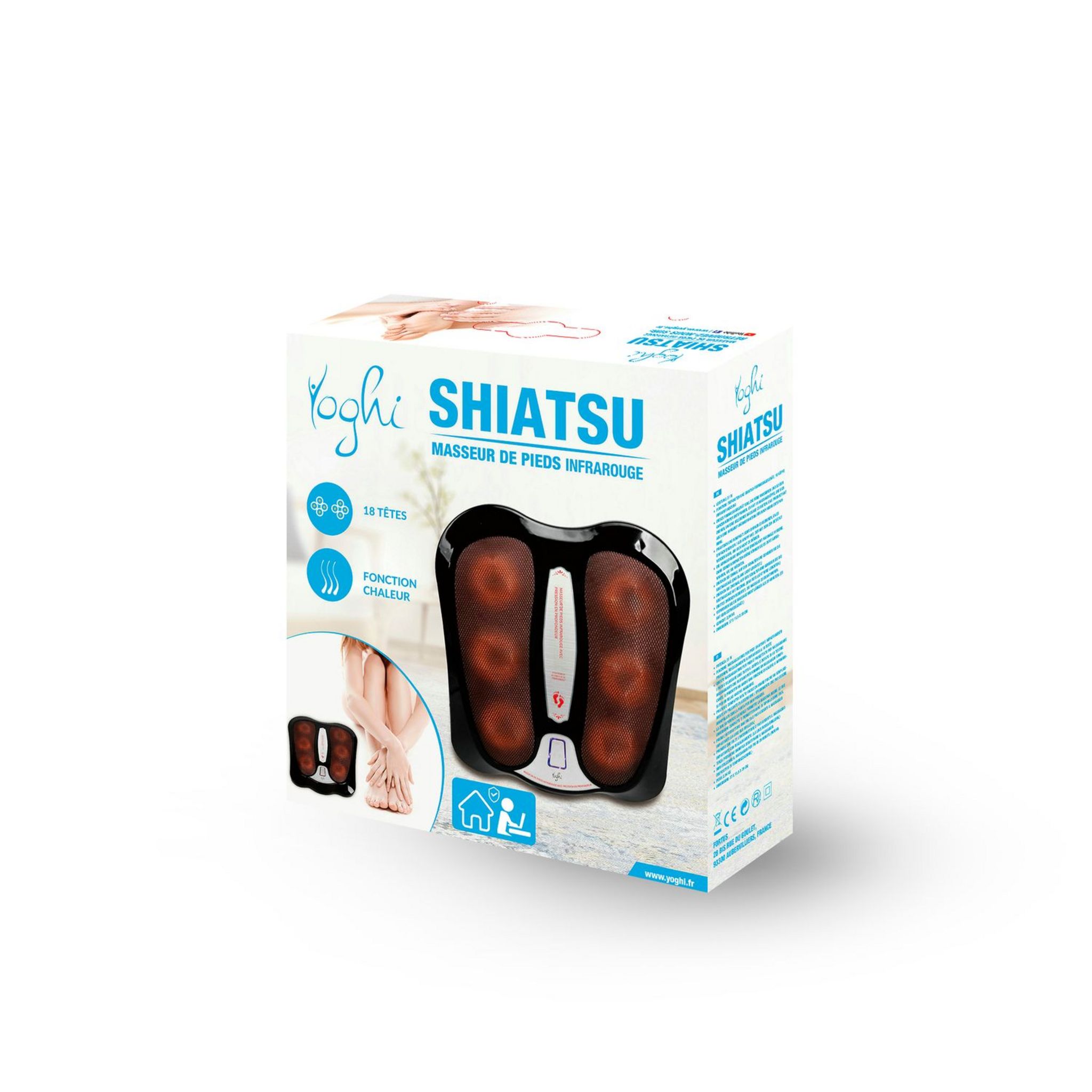 Voir la diapositive 5 : YOGHI Masseur de pieds Shiatsu infrarouge MSS_FOOT - Noir