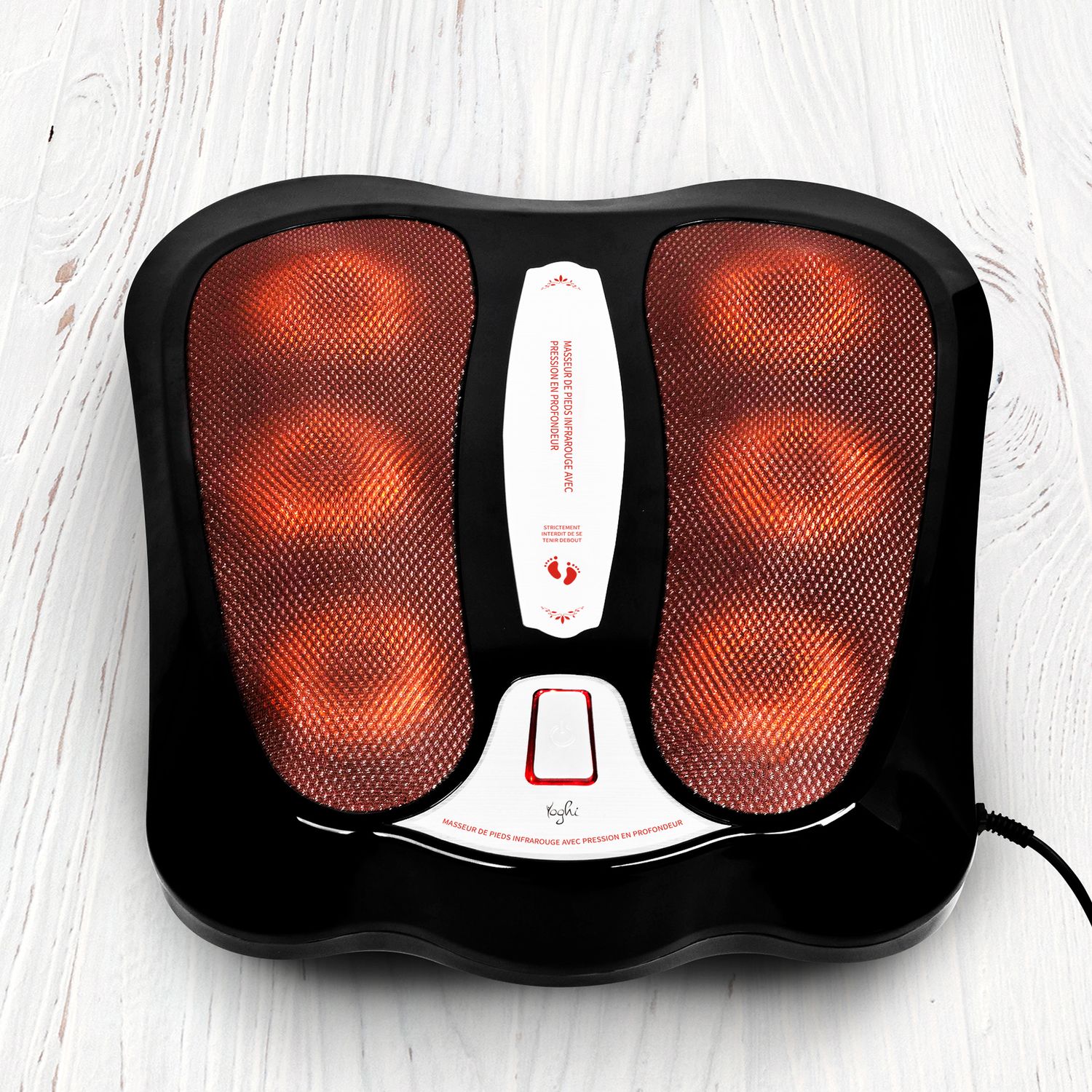 Voir la diapositive 6 : YOGHI Masseur de pieds Shiatsu infrarouge MSS_FOOT - Noir