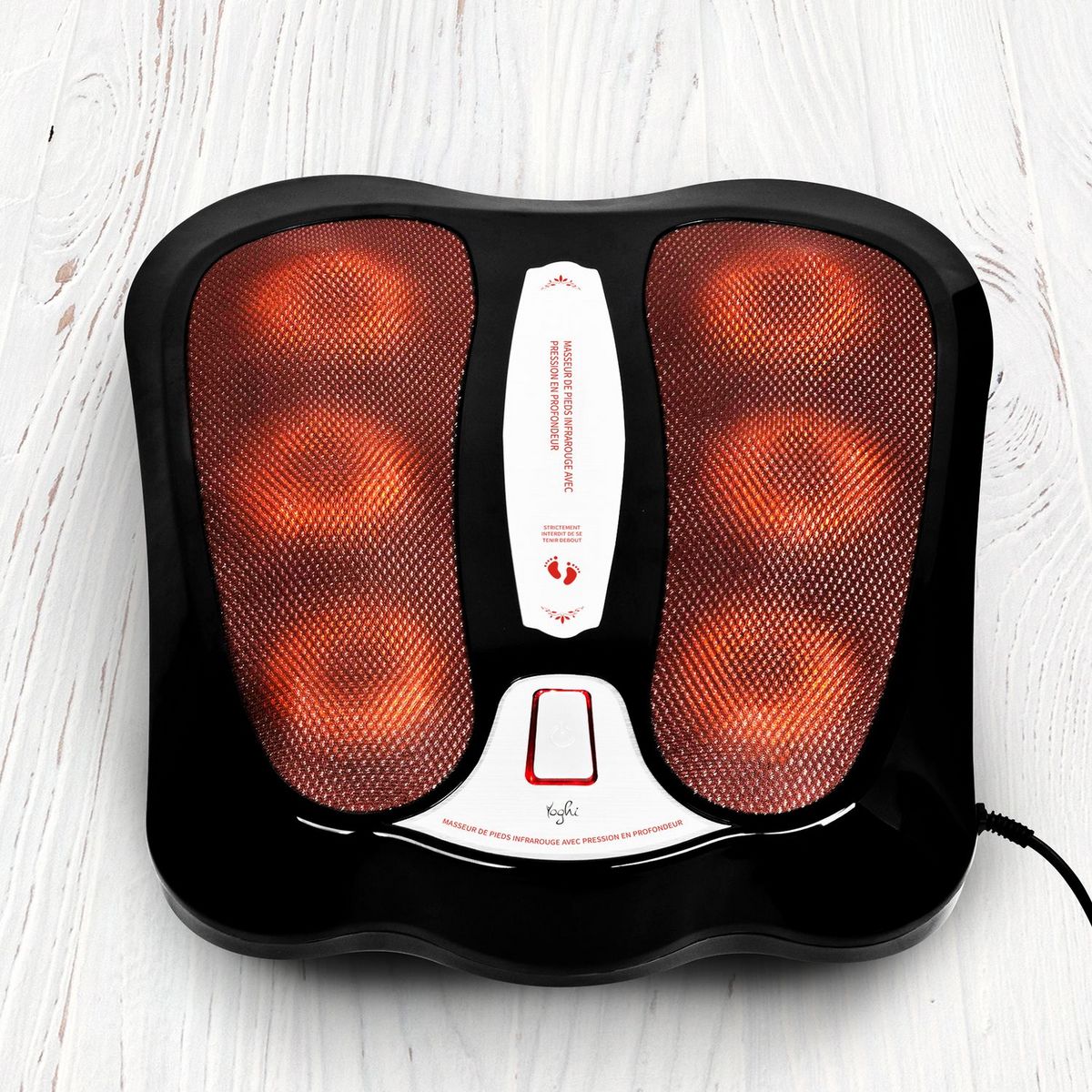 YOGHI Masseur de pieds Shiatsu infrarouge MSS_FOOT - Noir
