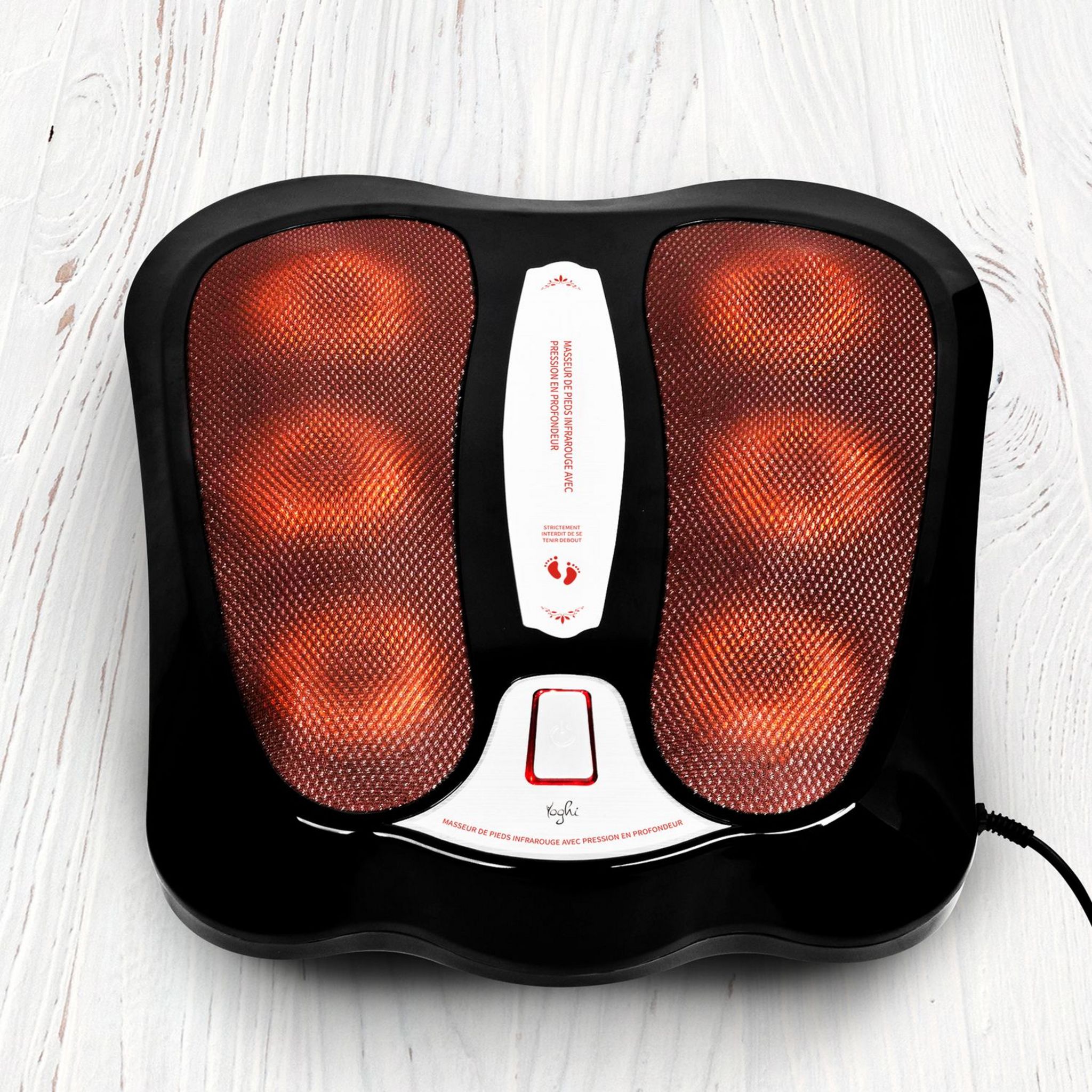 Voir la diapositive 6 : YOGHI Masseur de pieds Shiatsu infrarouge MSS_FOOT - Noir
