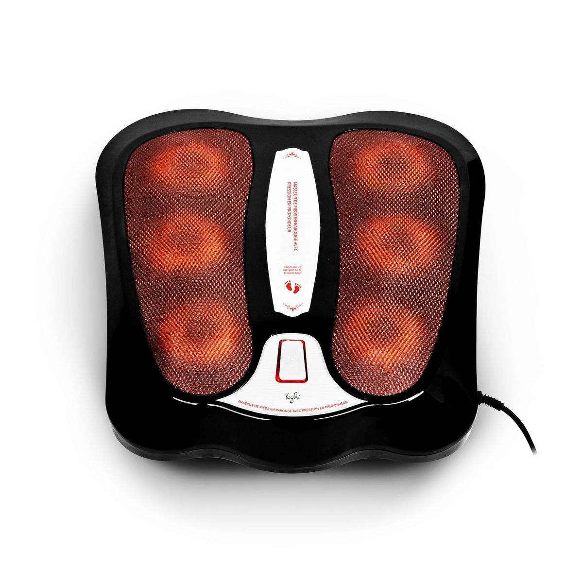 YOGHI Masseur de pieds Shiatsu infrarouge MSS_FOOT - Noir
