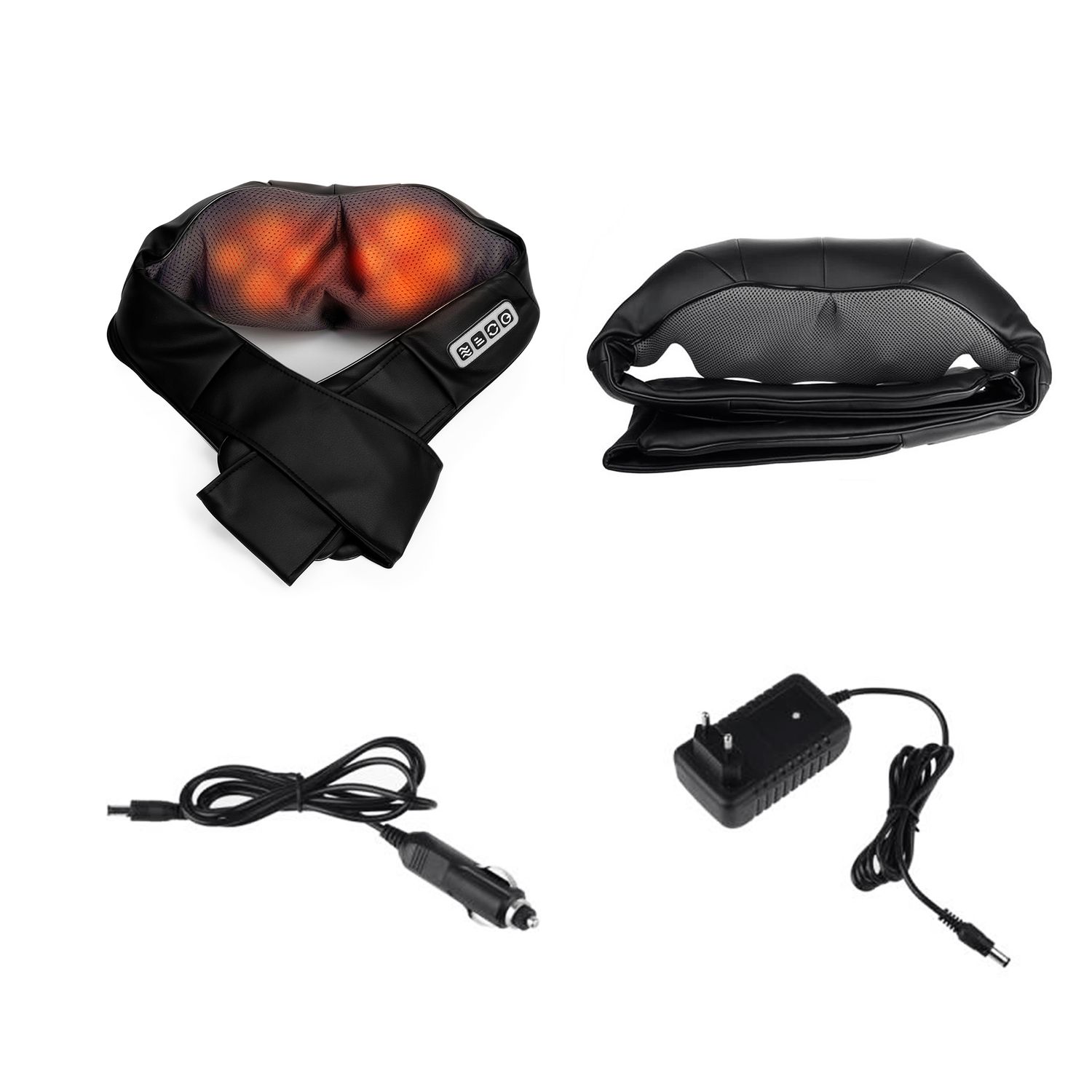 Voir la diapositive 2 : YOGHI Masseur Shiatsu cou NECK&BACK - Noir