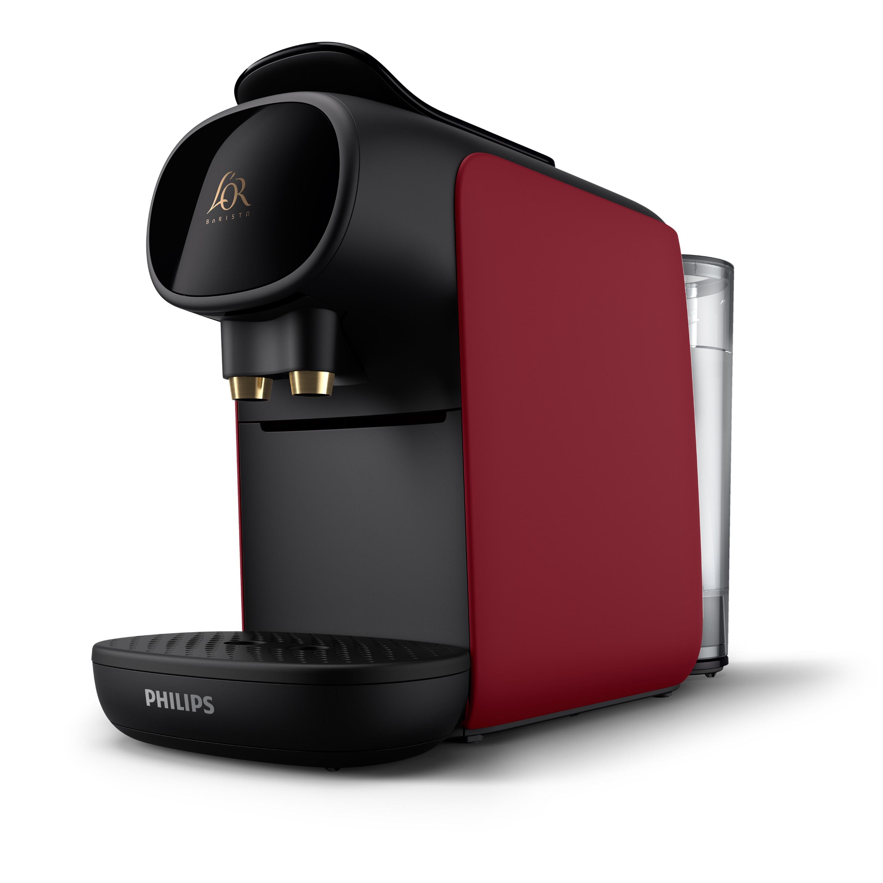 Voir la diapositive 3 : PHILIPS Cafetière à dosette LM9012/50 - Noir et rouge