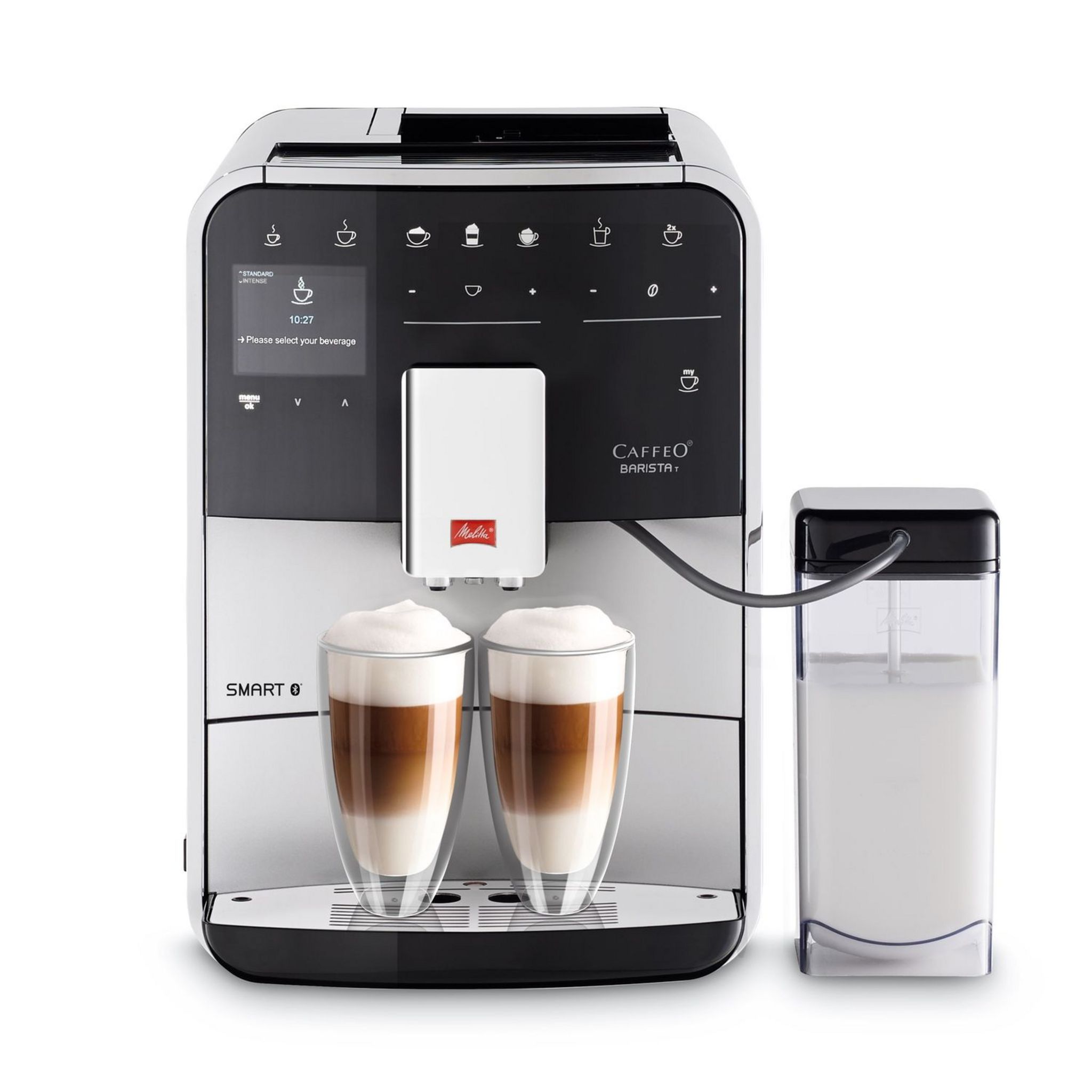 Voir la diapositive 1 : MELITTA Expresso broyeur F830-101 - Argent