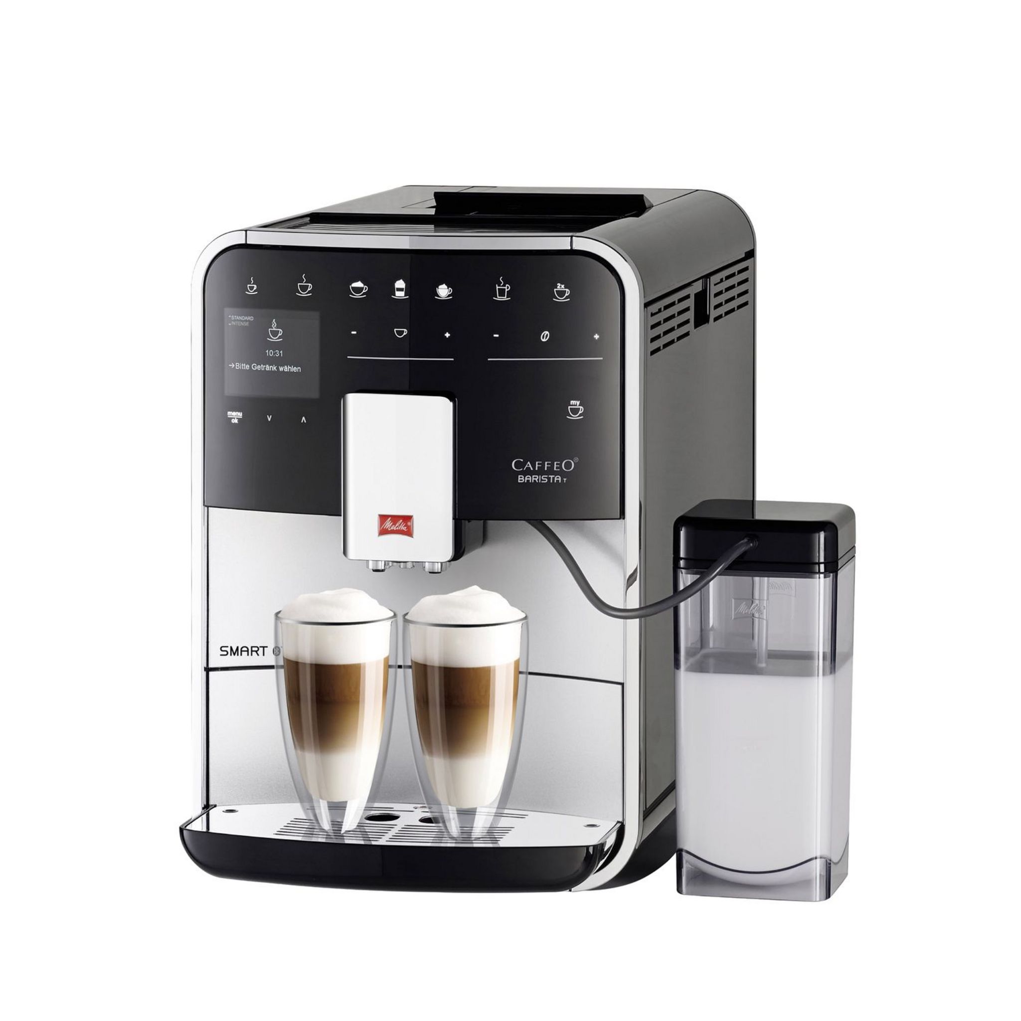 Voir la diapositive 3 : MELITTA Expresso broyeur F830-101 - Argent