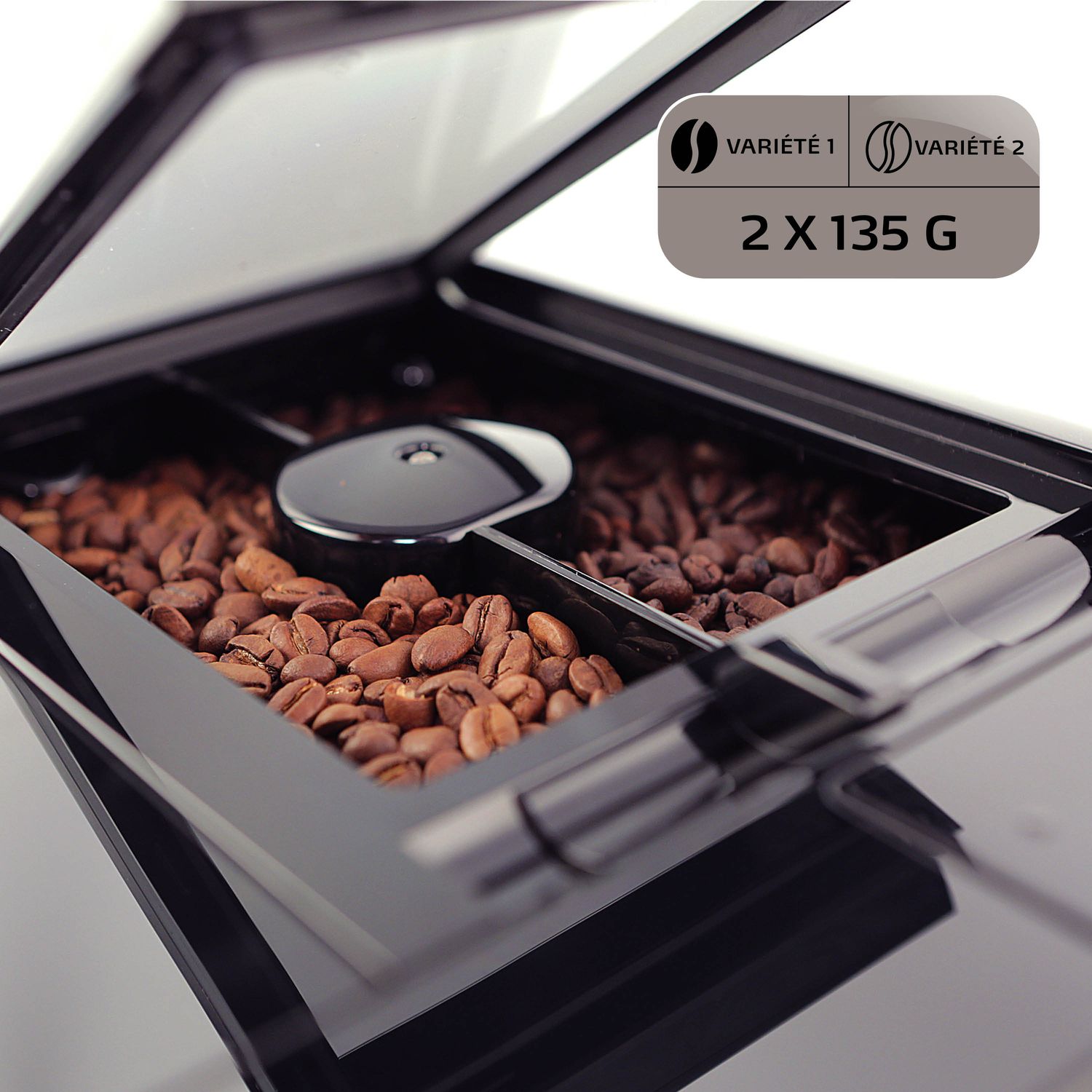 Voir la diapositive 6 : MELITTA Expresso broyeur F830-101 - Argent