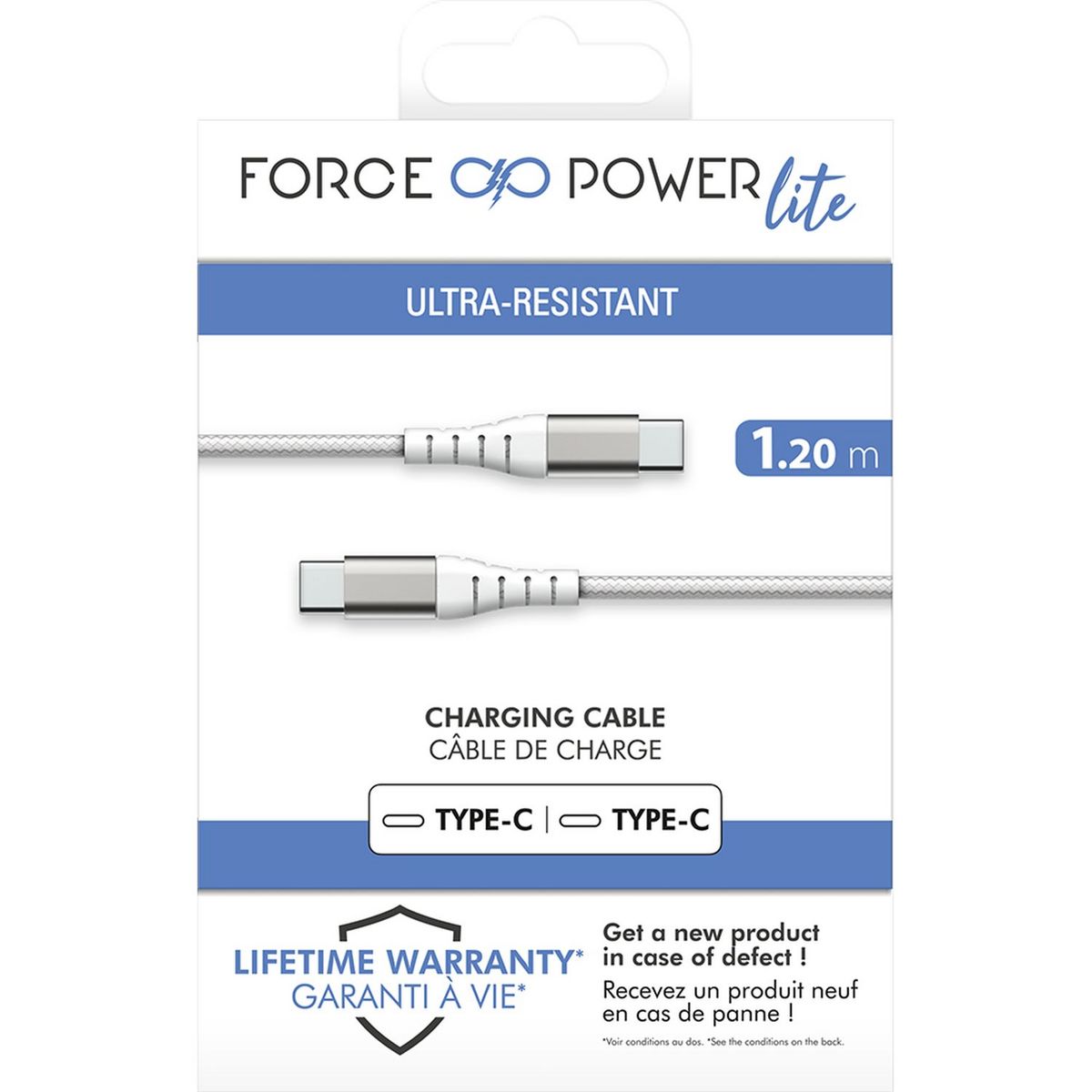 BIGBEN Câble de charge - Longueur du câble 1.2m - Blanc