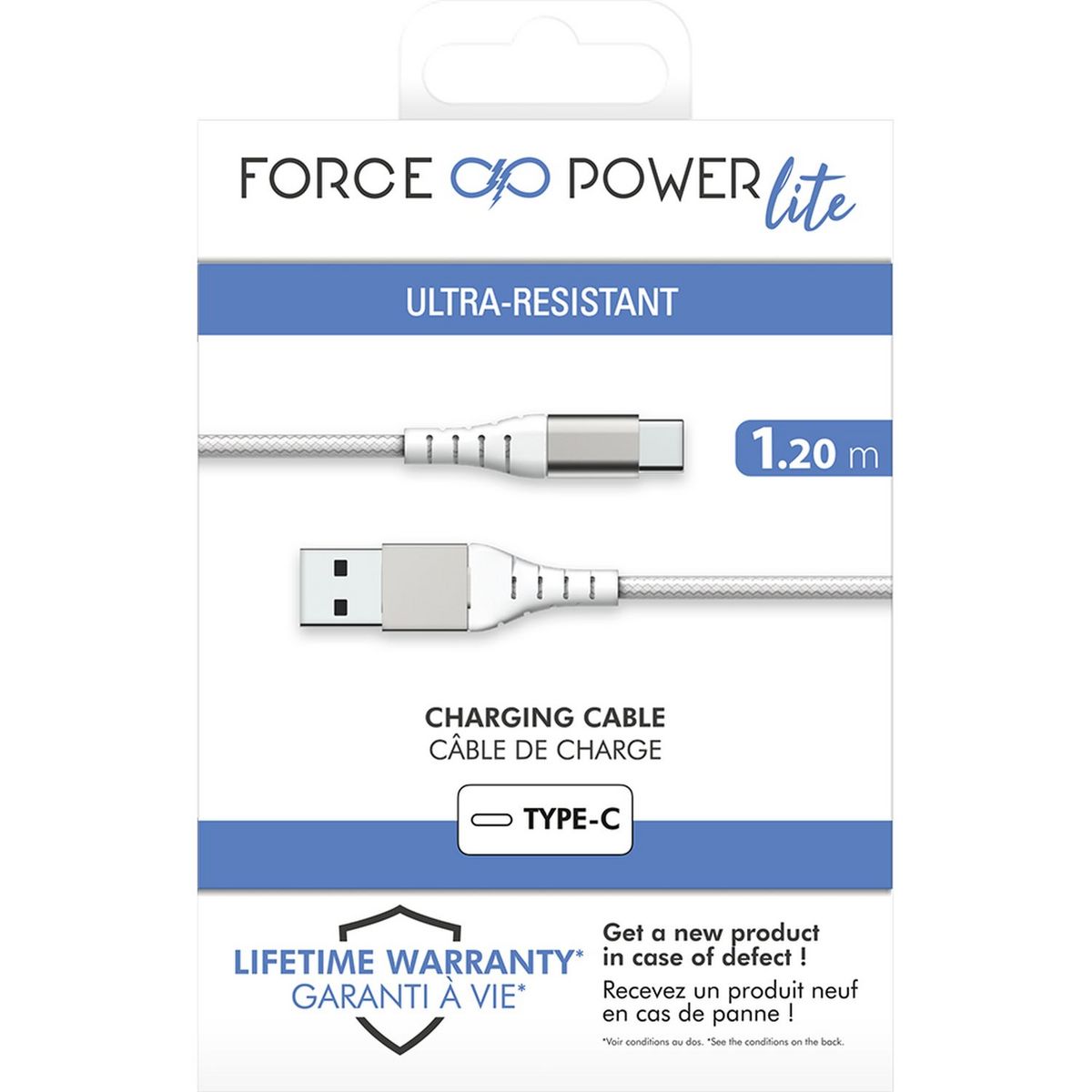 BIGBEN Câble de charge USB-C - Blanc