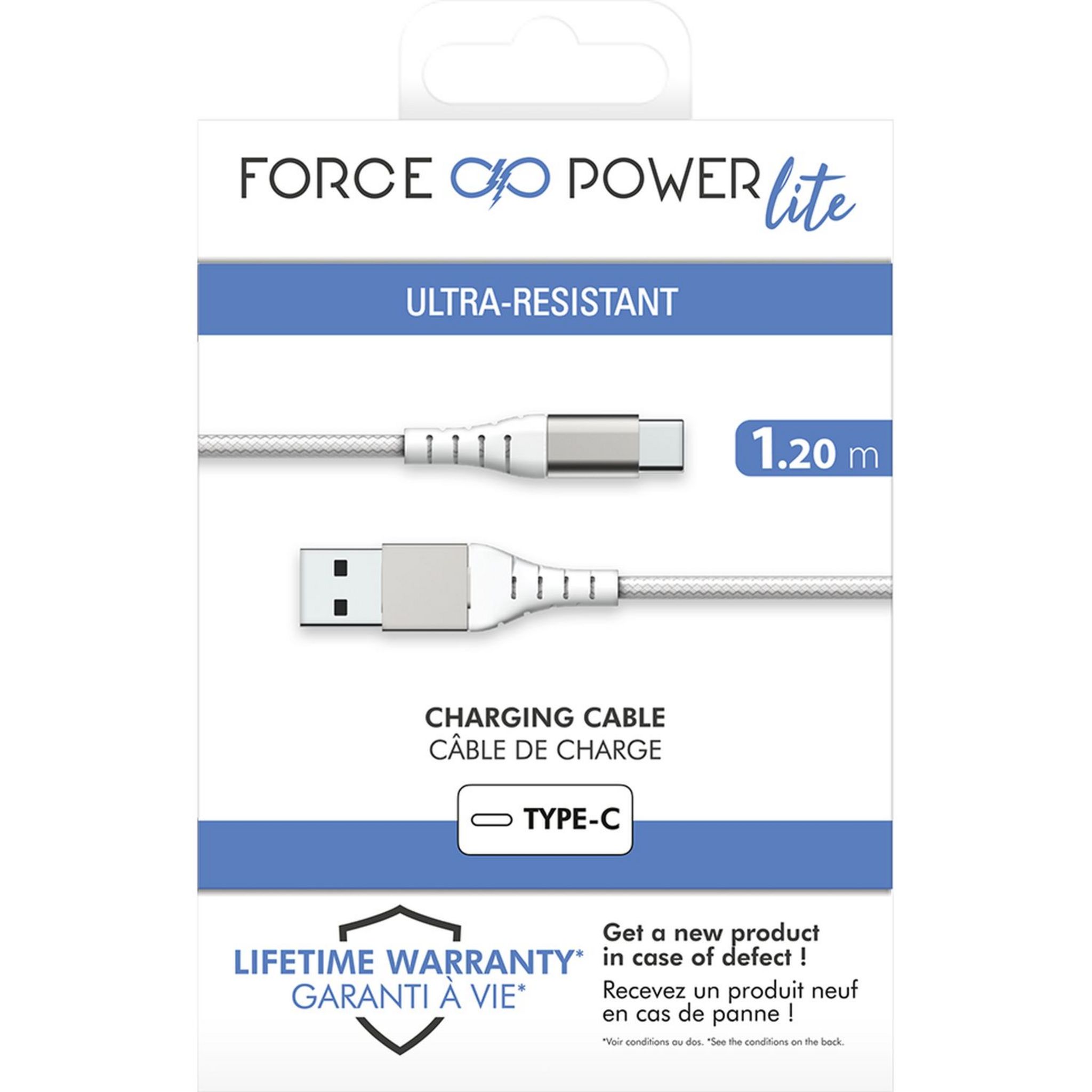 Voir la diapositive 3 : BIGBEN Câble de charge USB-C - Blanc