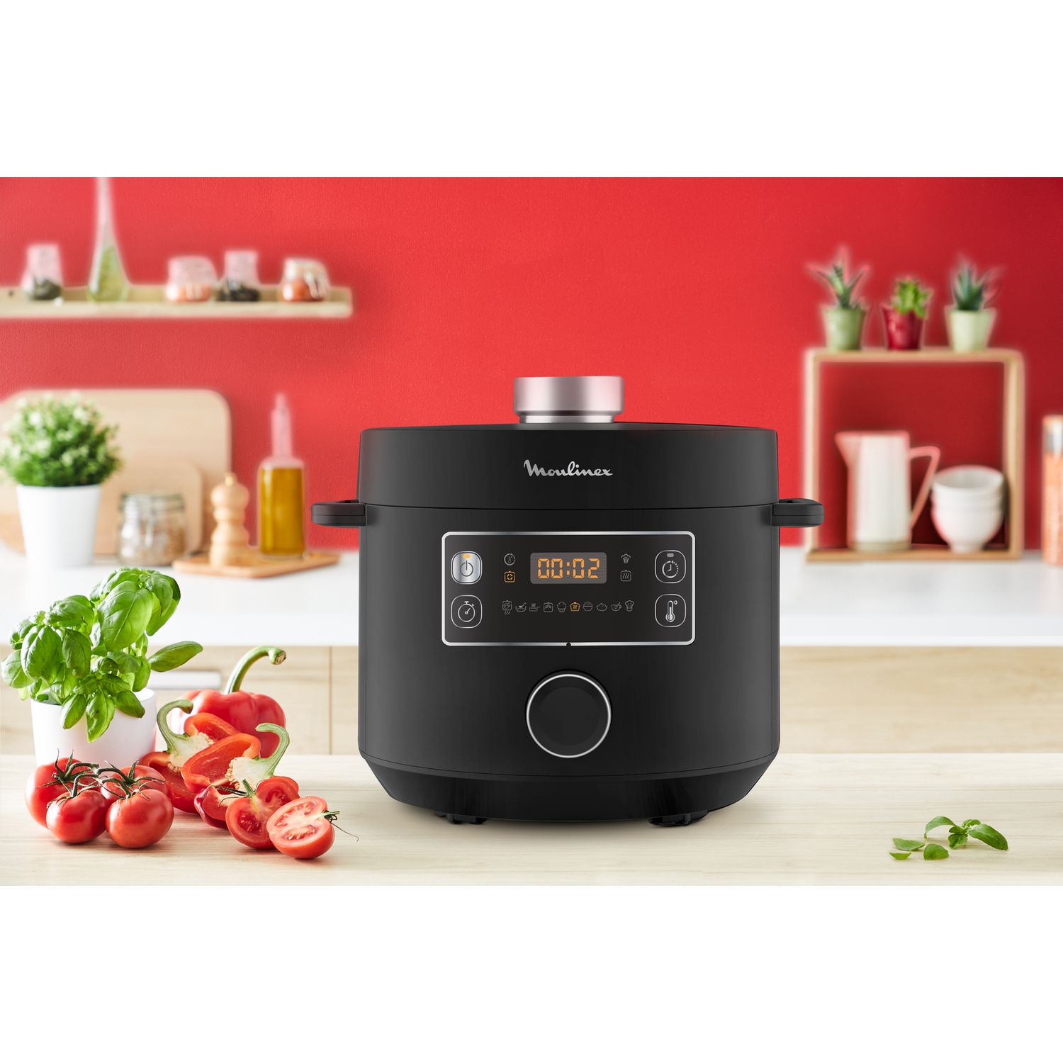 Voir la diapositive 5 : MOULINEX Multicuiseur rapide TURBO CUISINE CE754810 - Noir